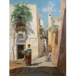 Sonnige Gasse in Italien (Capri?)