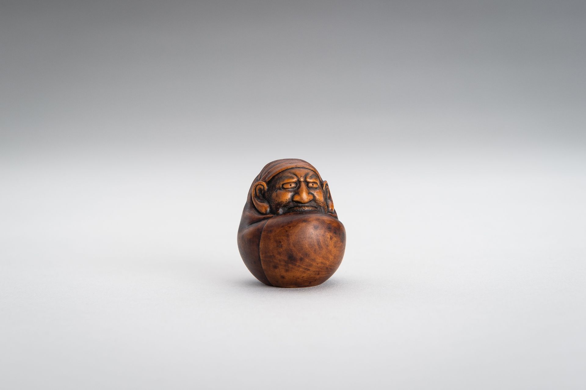 MASANAO: A WOOD NESTUKE OF A DARUMA DOLL - Image 2 of 12