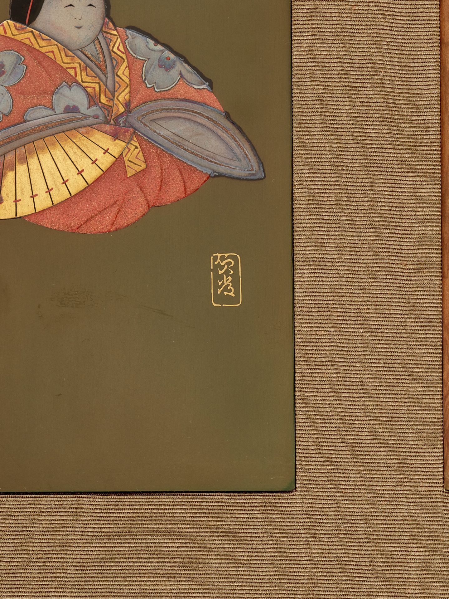 SADAATSU: A FINE ZESHIN-SCHOOL SET OF FIVE LACQUER TANZAKU (POEM CARDS) WITH FIVE FESTIVALS OF JAPAN - Bild 14 aus 15