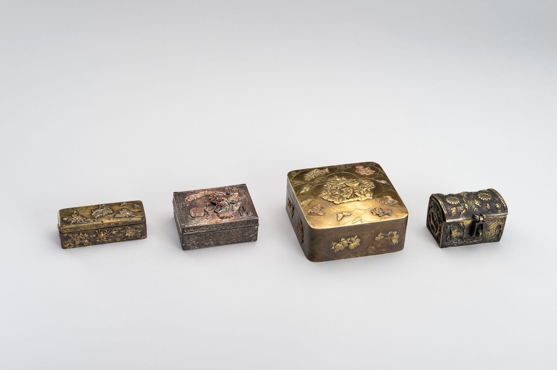 A LOT WITH FOUR METAL BOXES, MEIJI - Image 14 of 16