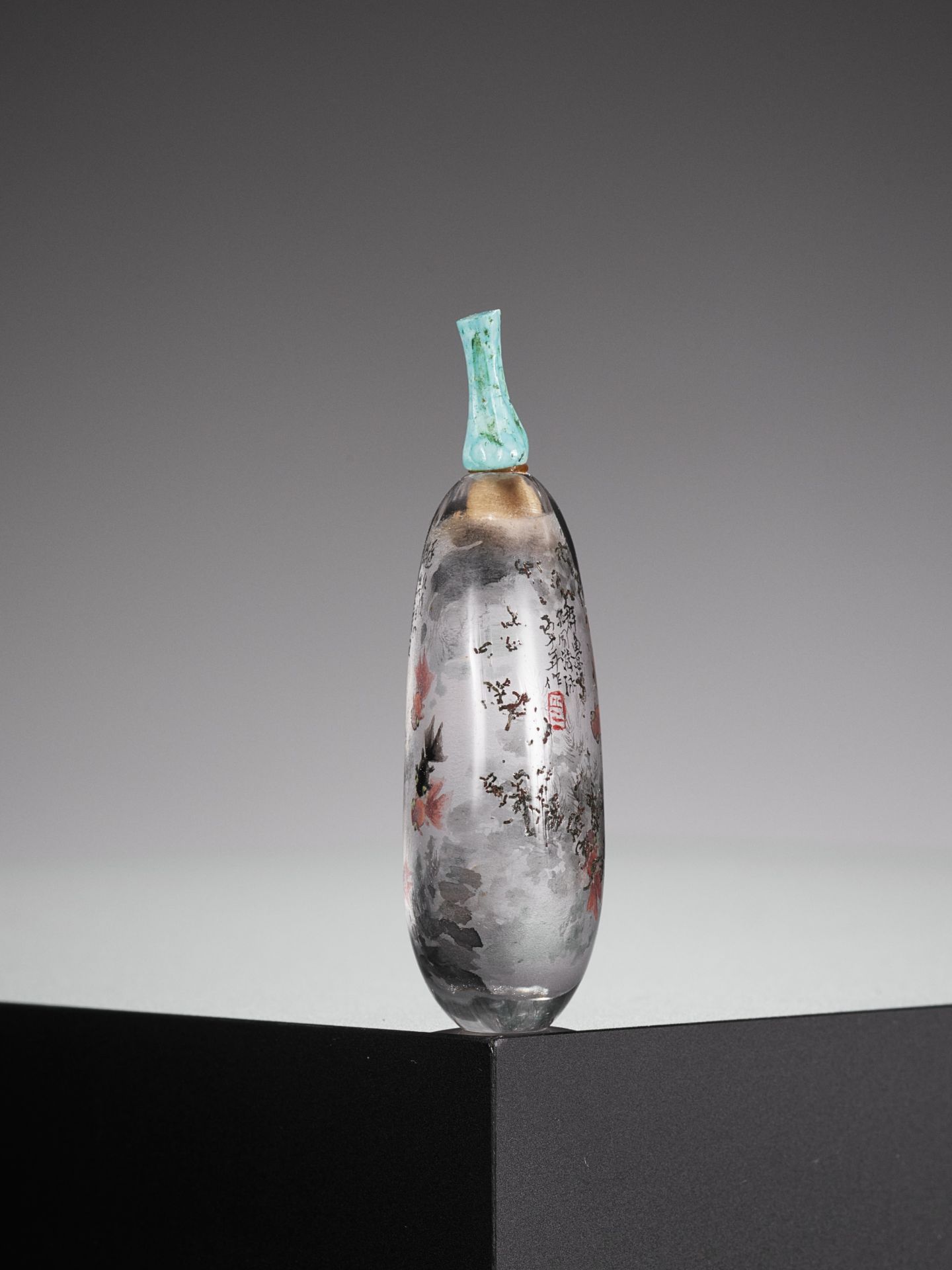 A MINIATURE INTERIOR-PAINTED ROCK CRYSTAL SNUFF BOTTLE, BY TIAN CHENG - Image 7 of 10