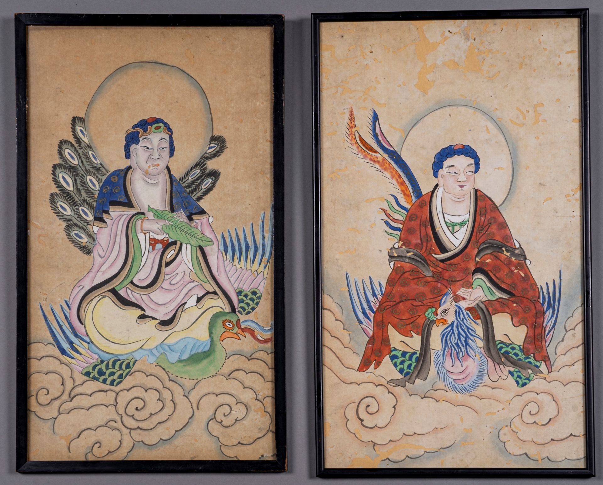 TWO QING DYNASTY PANTINGS OF DEITIES