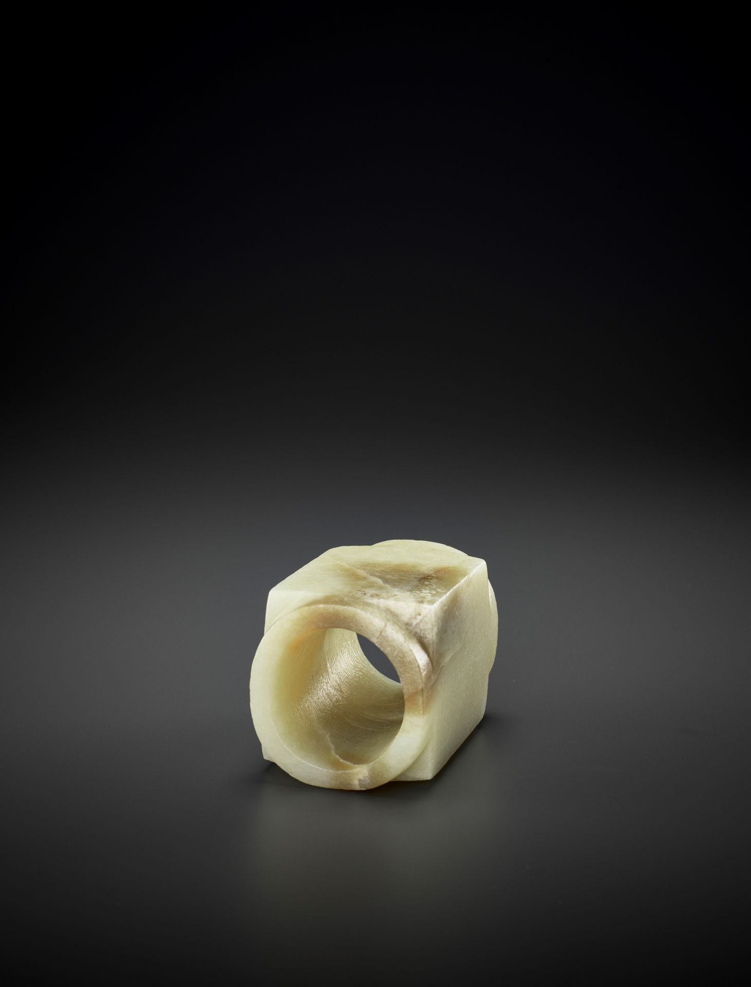 A SMALL WHITE JADE CONG, QIJIA - Image 13 of 13