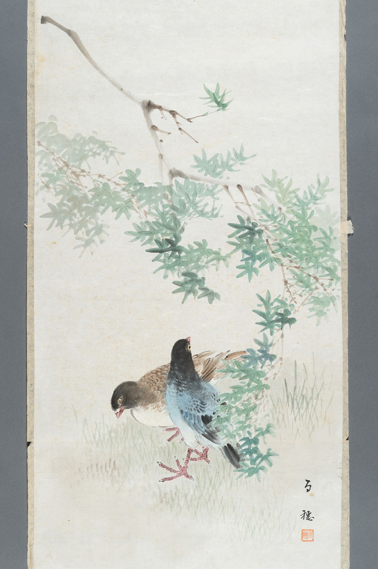 HIRAFUKU HYAKUSUI (1877-1933): TWELWE PAINTINGS OF BIRDS - Bild 59 aus 74