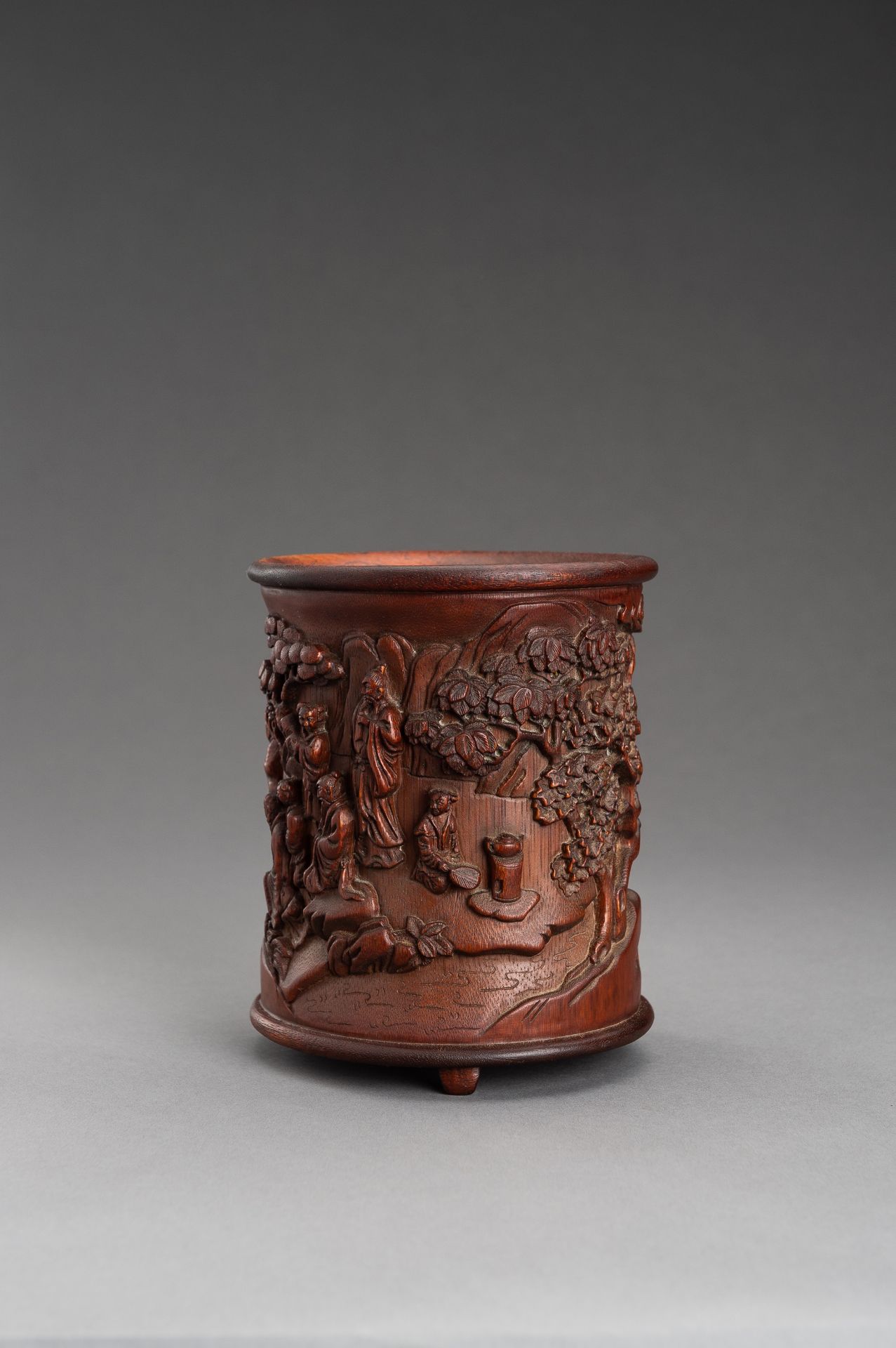 A 'SCHOLARS' BAMBOO BRUSHPOT, BITONG - Image 8 of 12