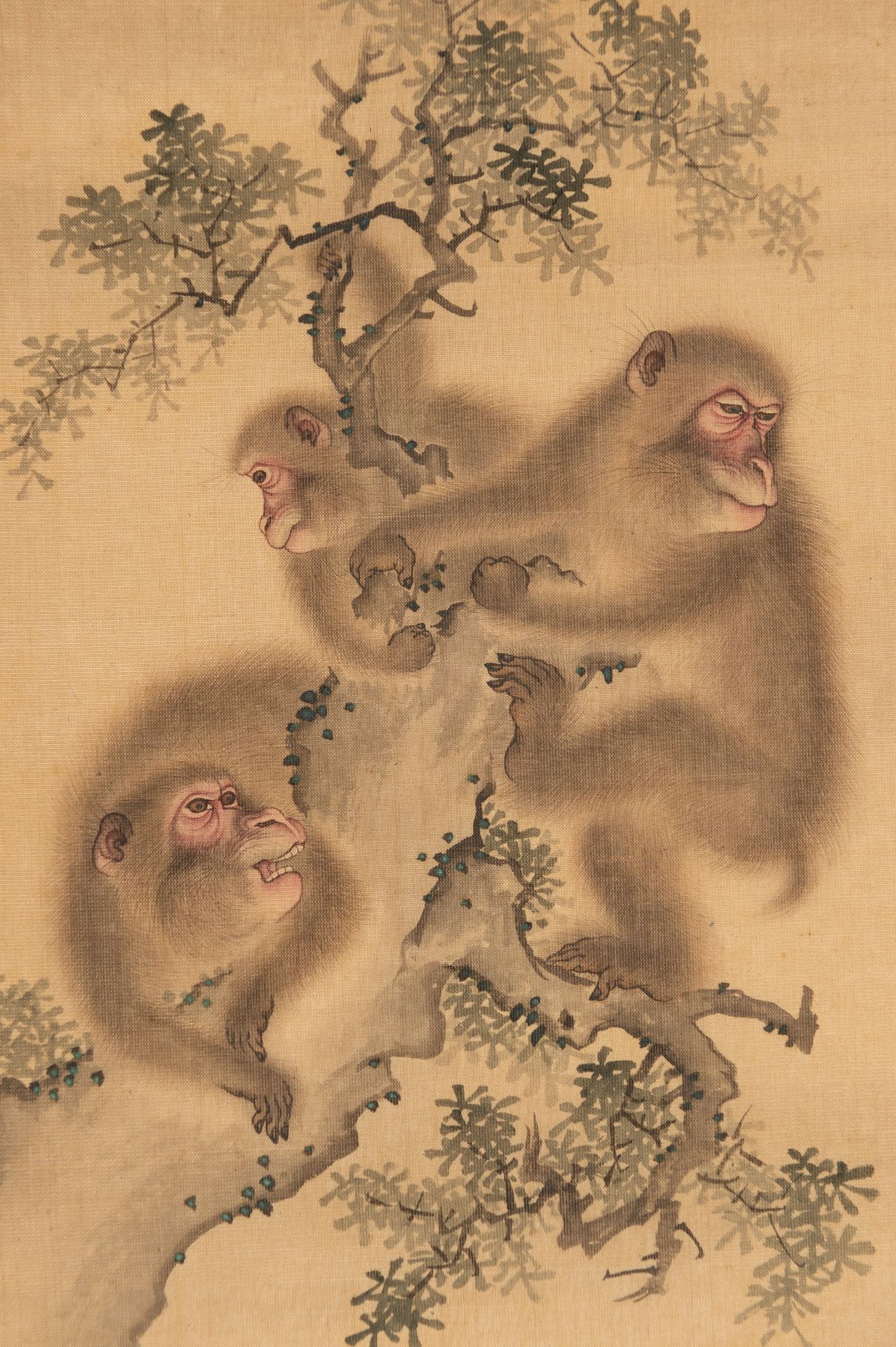 KAMATA GANSEN: A RARE SET OF FOUR FINE JAPANESE SILK PAINTINGS FROM AN ALBUM - Bild 10 aus 24