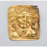 AN ANCIENT BACTRIAN GOLD REPOUSSE PLAQUE