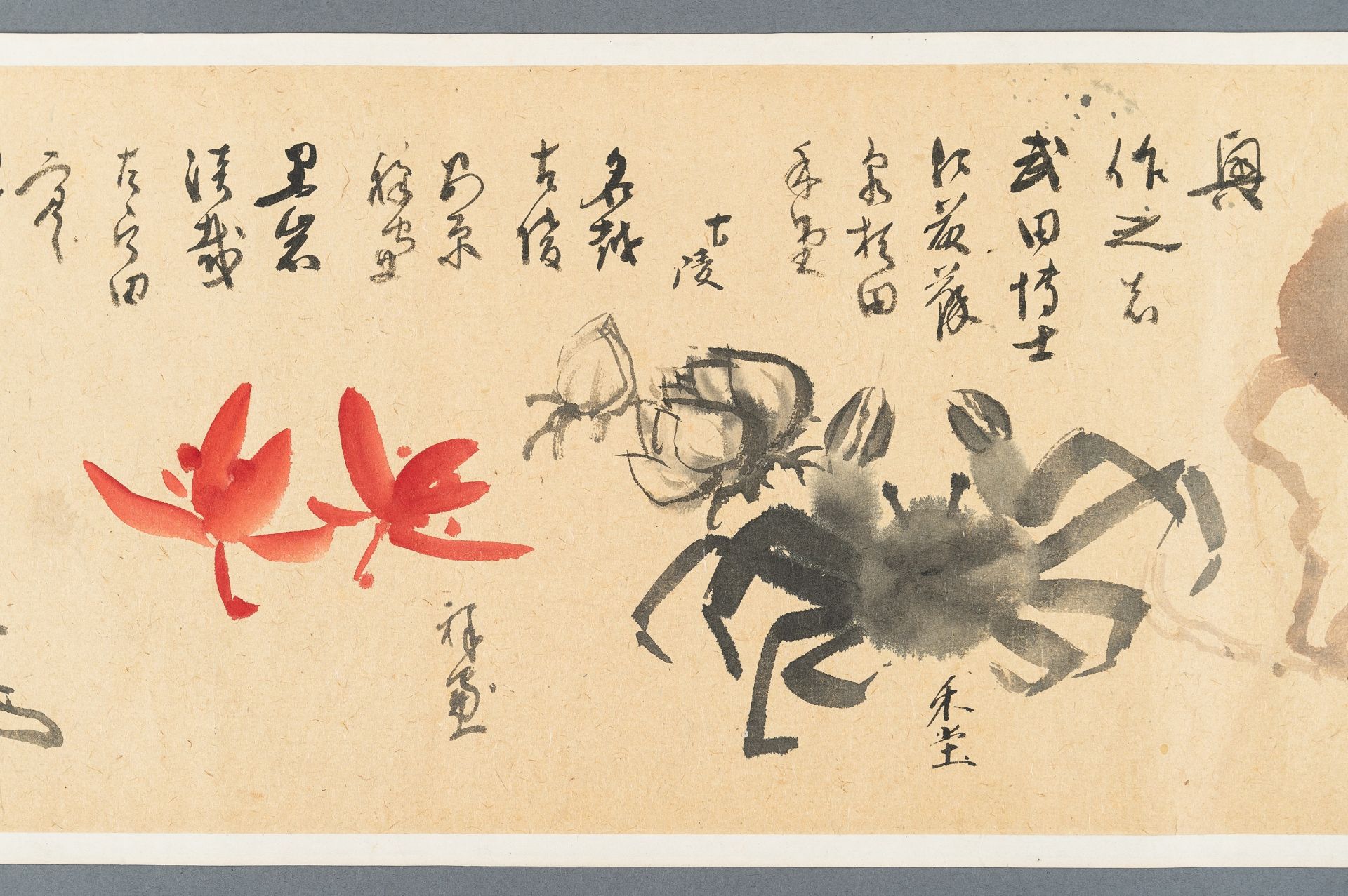 AN EMAKI HANDSCROLL DEPICTING FOOD, MEIJI - Image 6 of 15