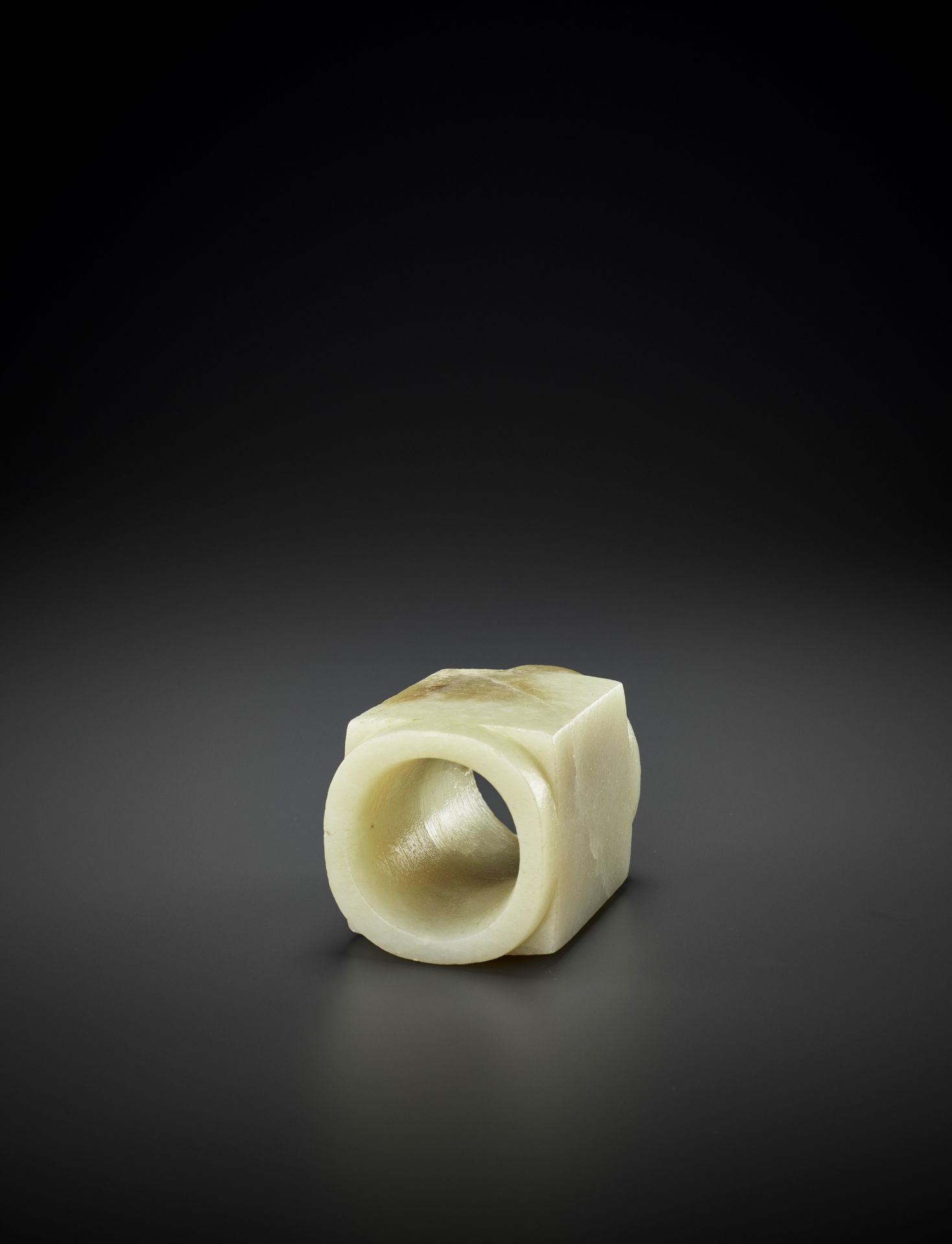 A SMALL WHITE JADE CONG, QIJIA - Image 12 of 13