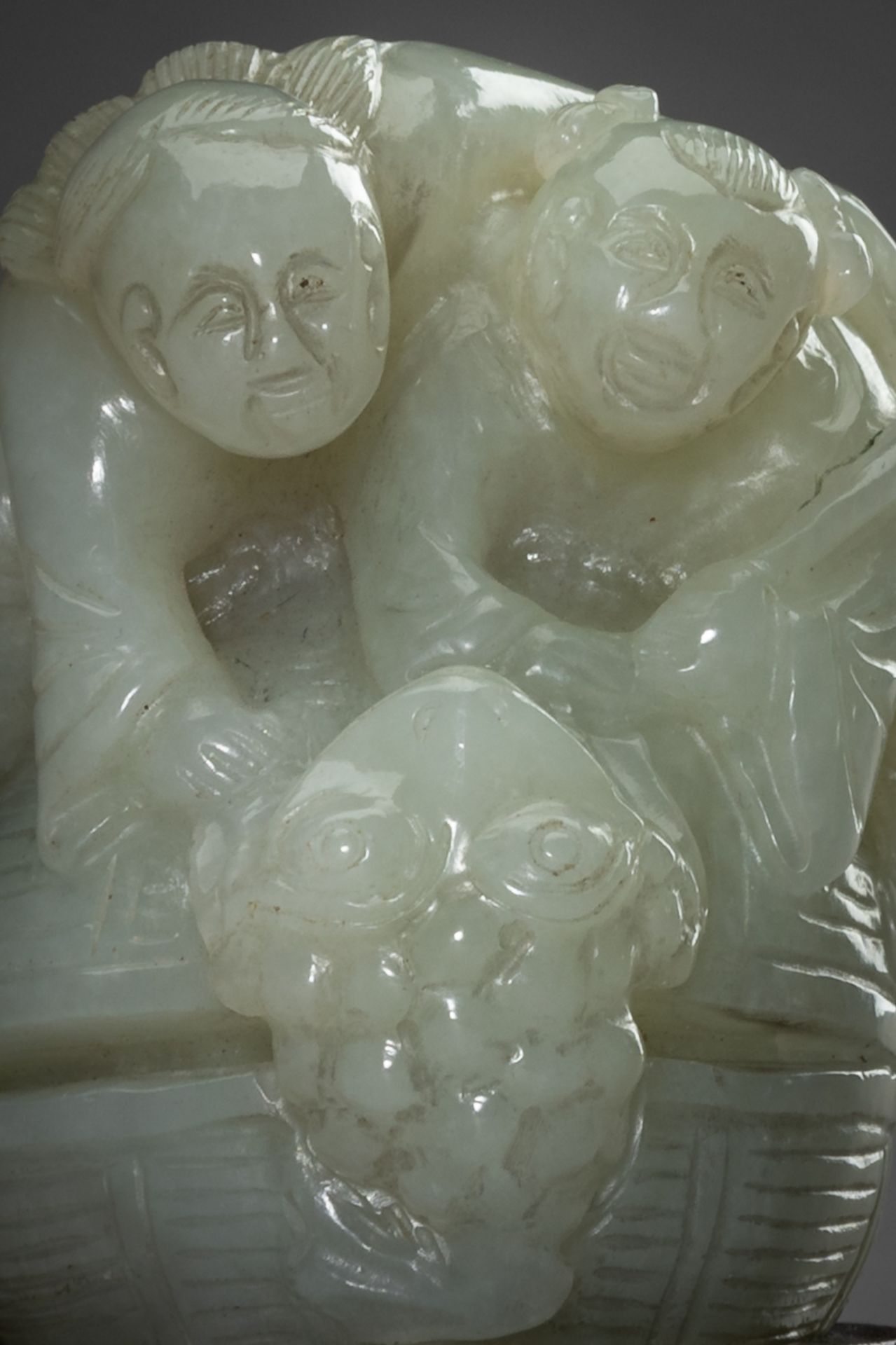 A PALE CELADON JADE GROUP, 20th CENTURY - Image 2 of 11