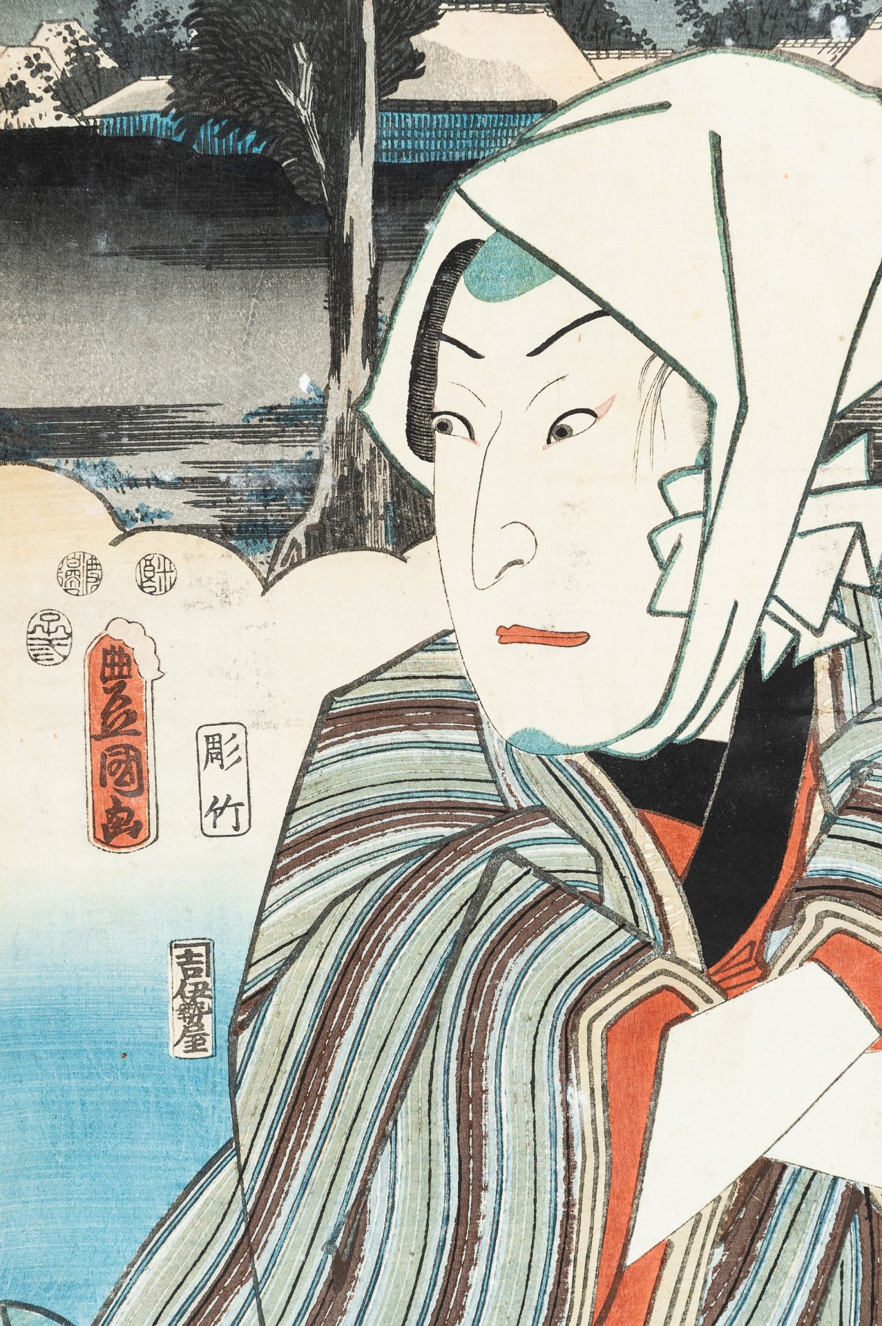 A LOT WITH SIX JAPANESE COLOR WOODBLOCK PRINTS - Image 5 of 31