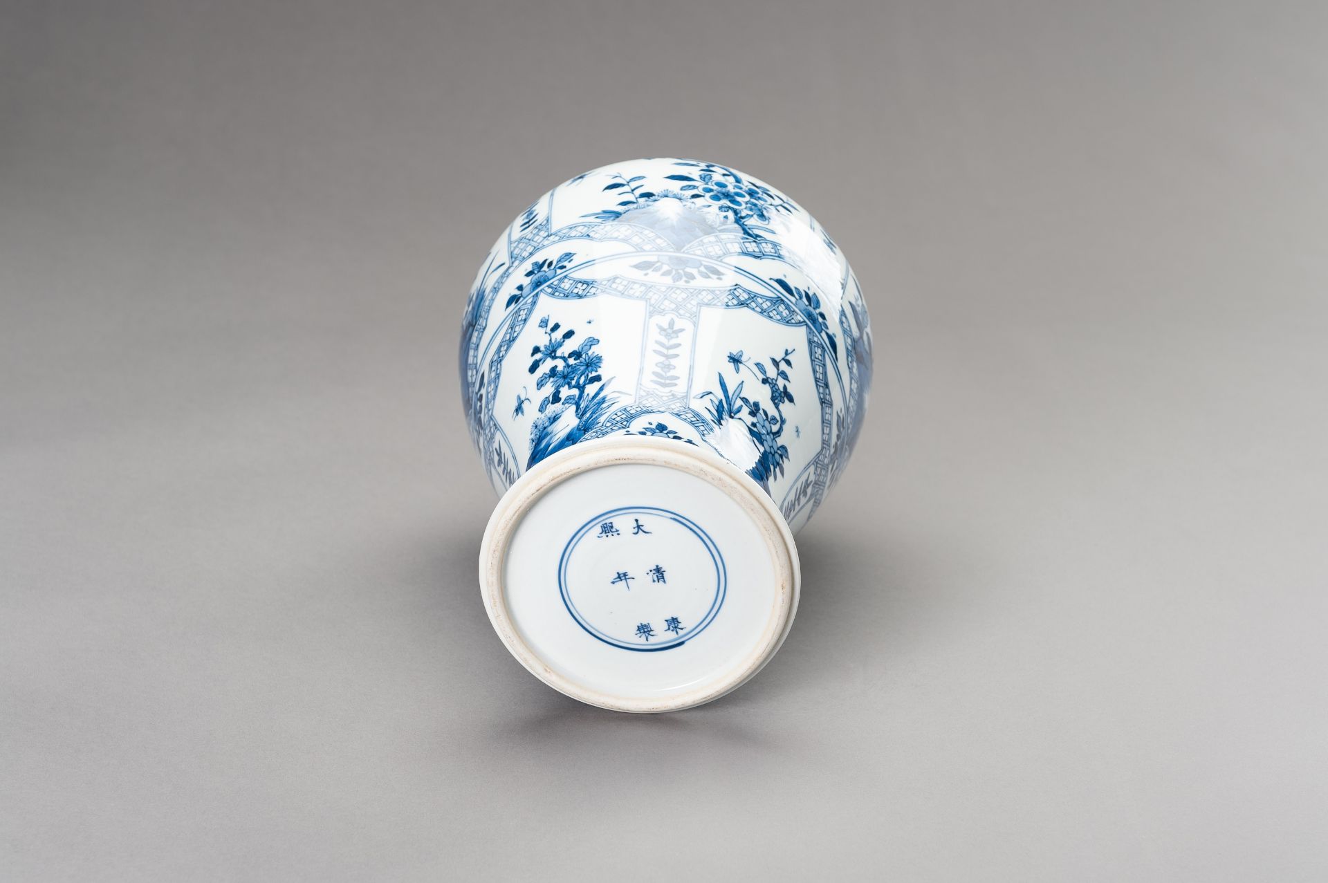 A BLUE AND WHITE MEI PING, QING DYNASTY - Image 7 of 10