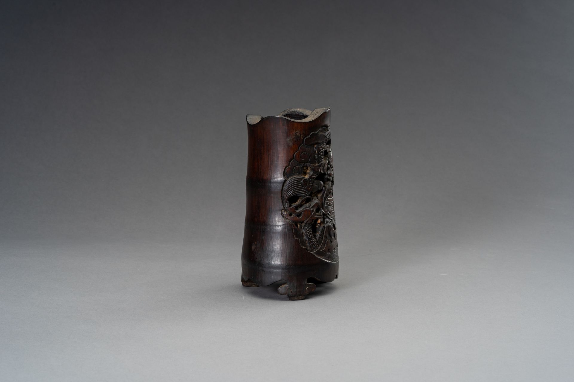 A BAMBOO BRUSHPOT, BITONG, REPUBLIC PERIOD - Image 5 of 13