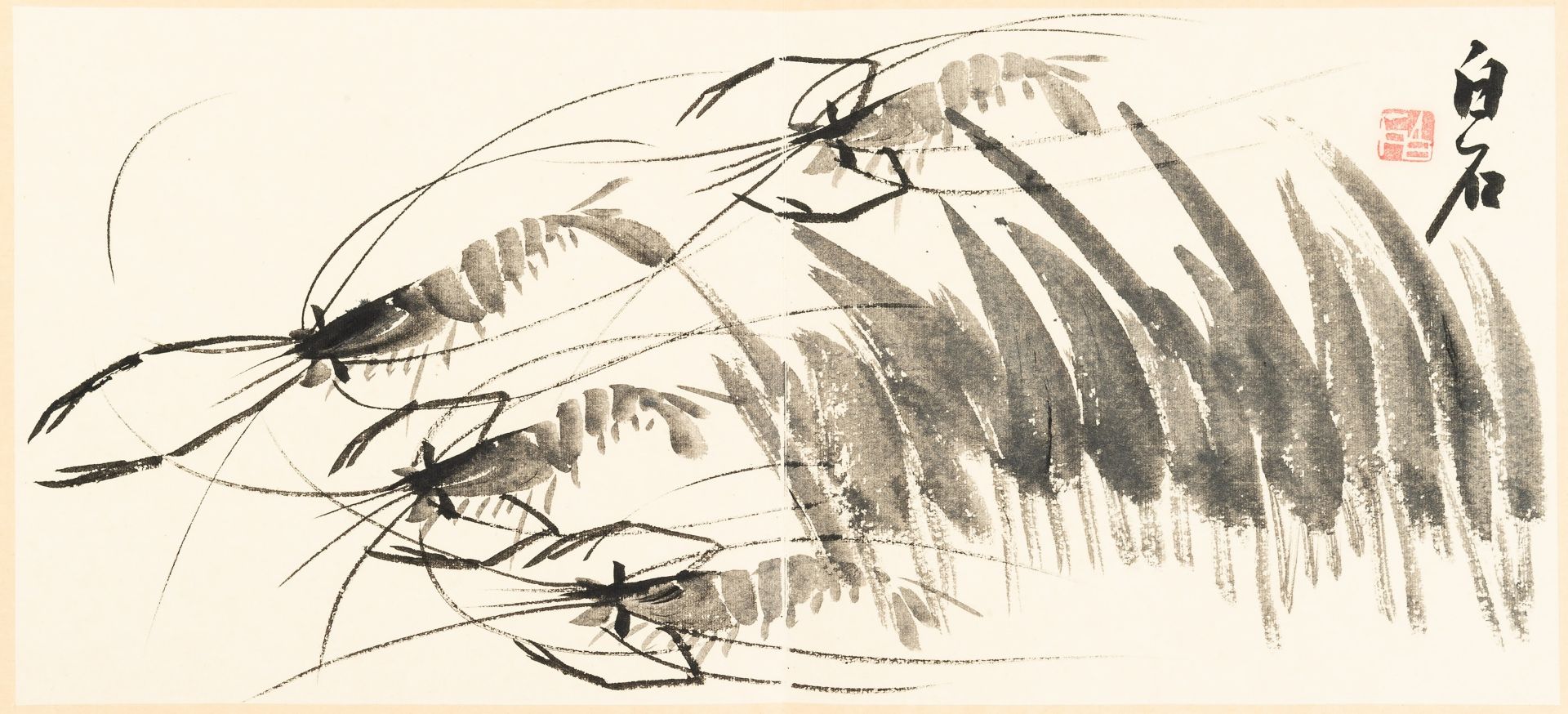 AN ALBUM WITH 13 PRINTS BY QI BAI SHI (1864-1957)