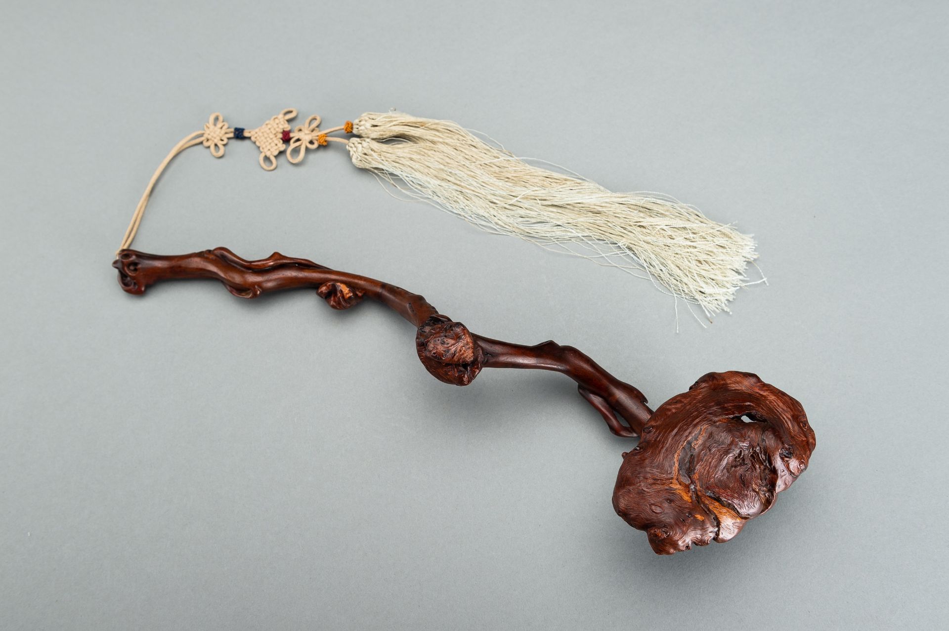 A ROOTWOOD RUYI SCEPTER, 1900s - Image 10 of 12