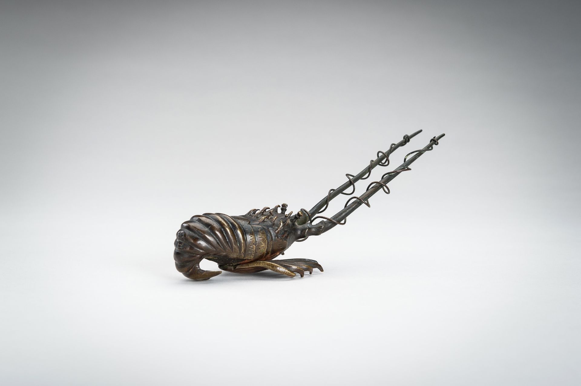 A BRONZE OKIMONO OF A SPINY LOBSTER, MEIJI - Image 11 of 13