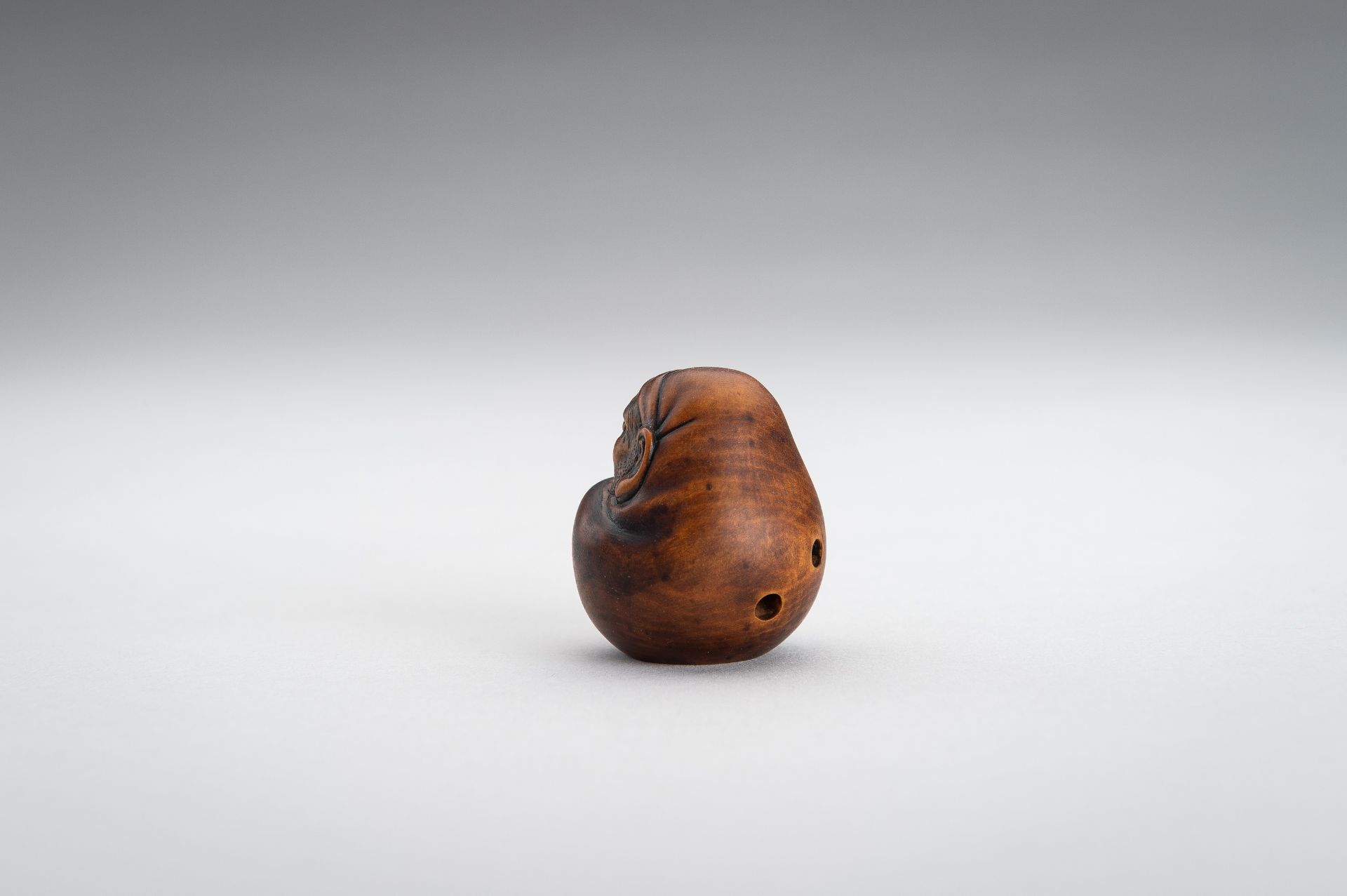 MASANAO: A WOOD NESTUKE OF A DARUMA DOLL - Image 8 of 12