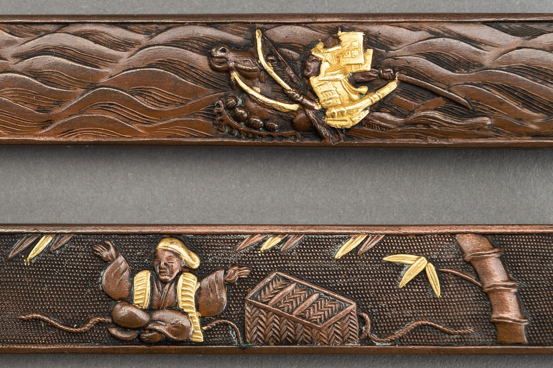TWO COPPER AND GOLD KOZUKA - Image 6 of 10