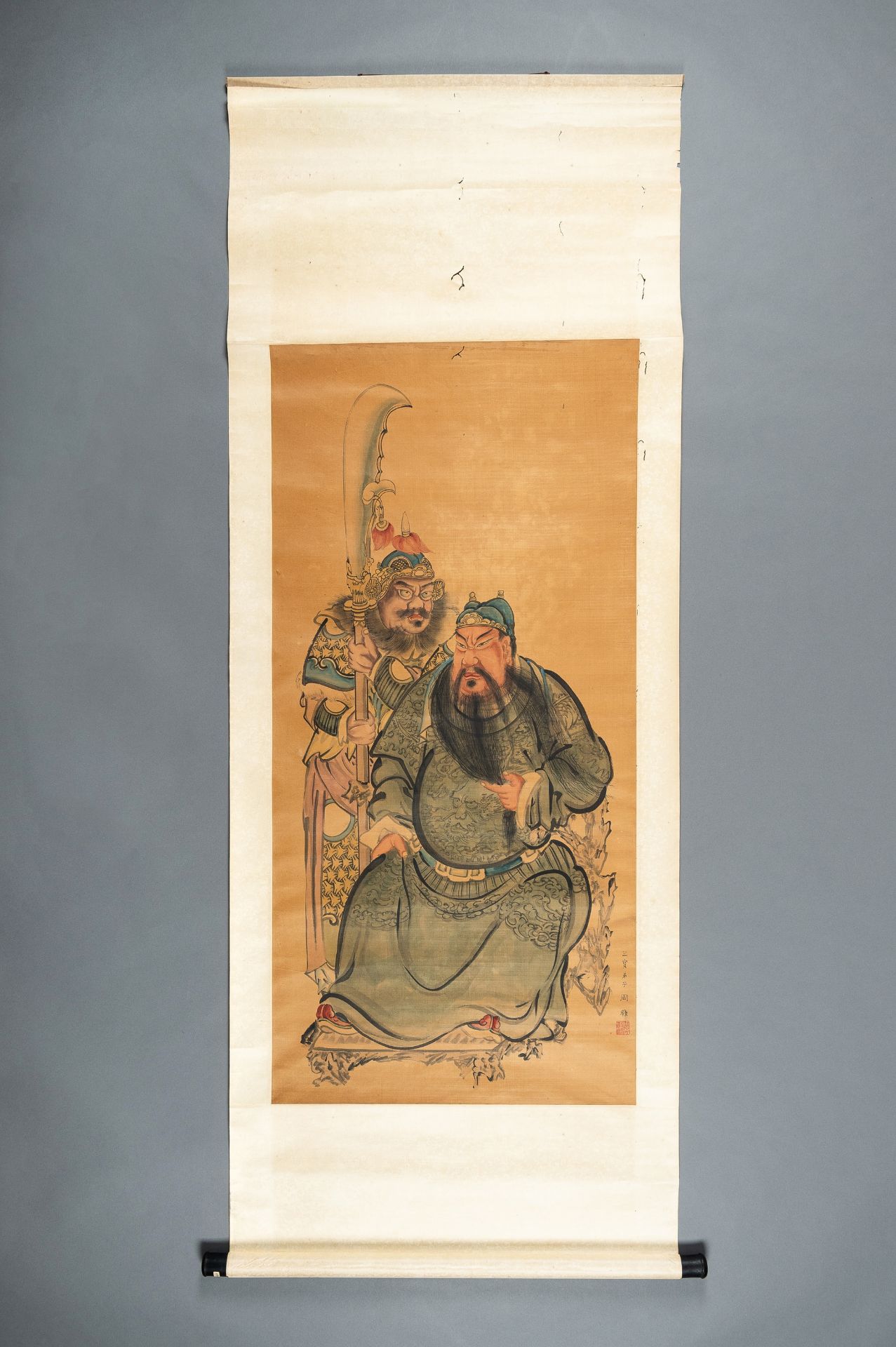 PORTRAIT OF GUAN YU', BY ZHOU JIAO, 1900s - Bild 2 aus 10