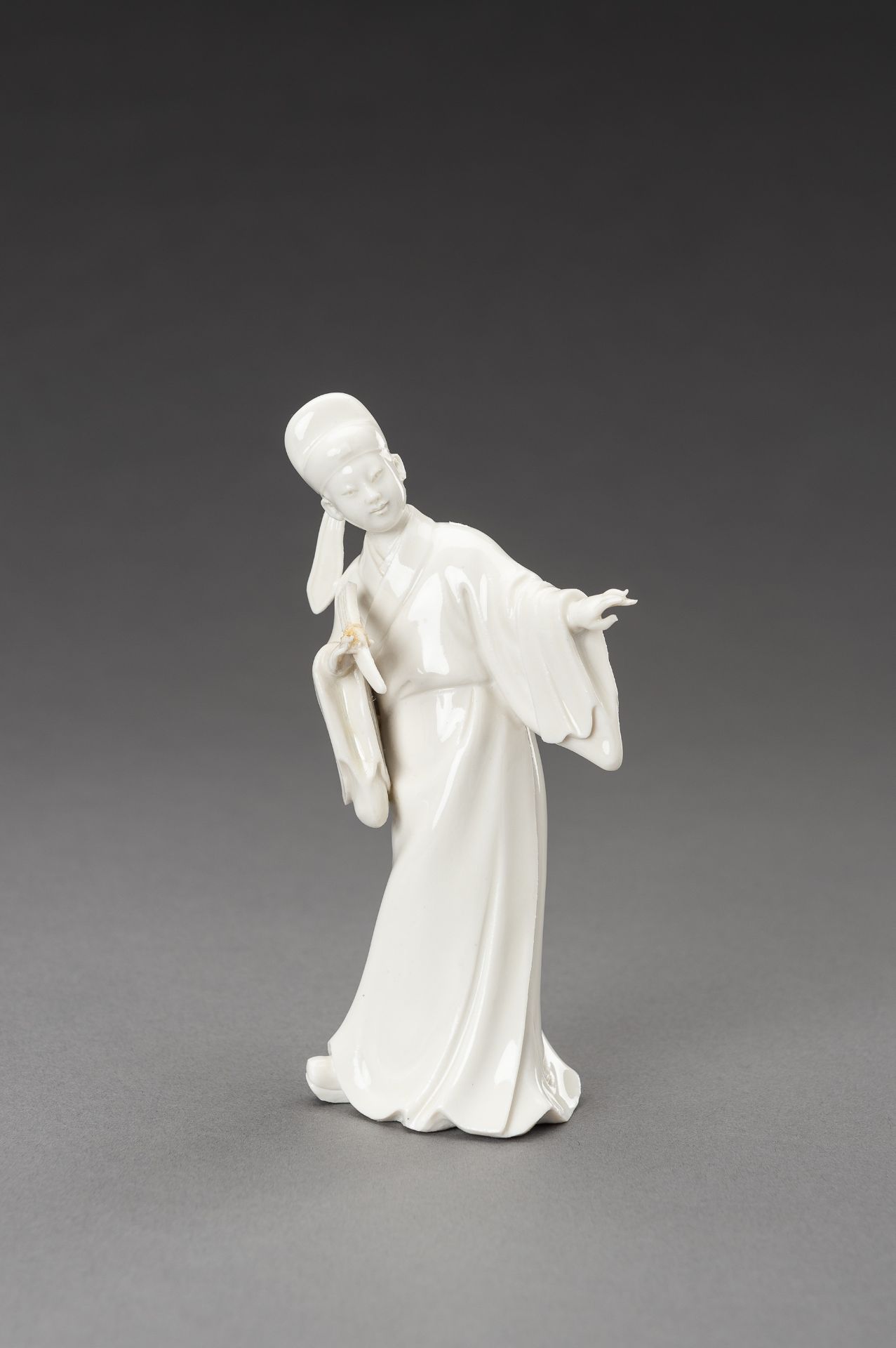 A SET OF FOUR DEHUA PORCELAIN FIGURINES, c. 1950s - Image 7 of 16