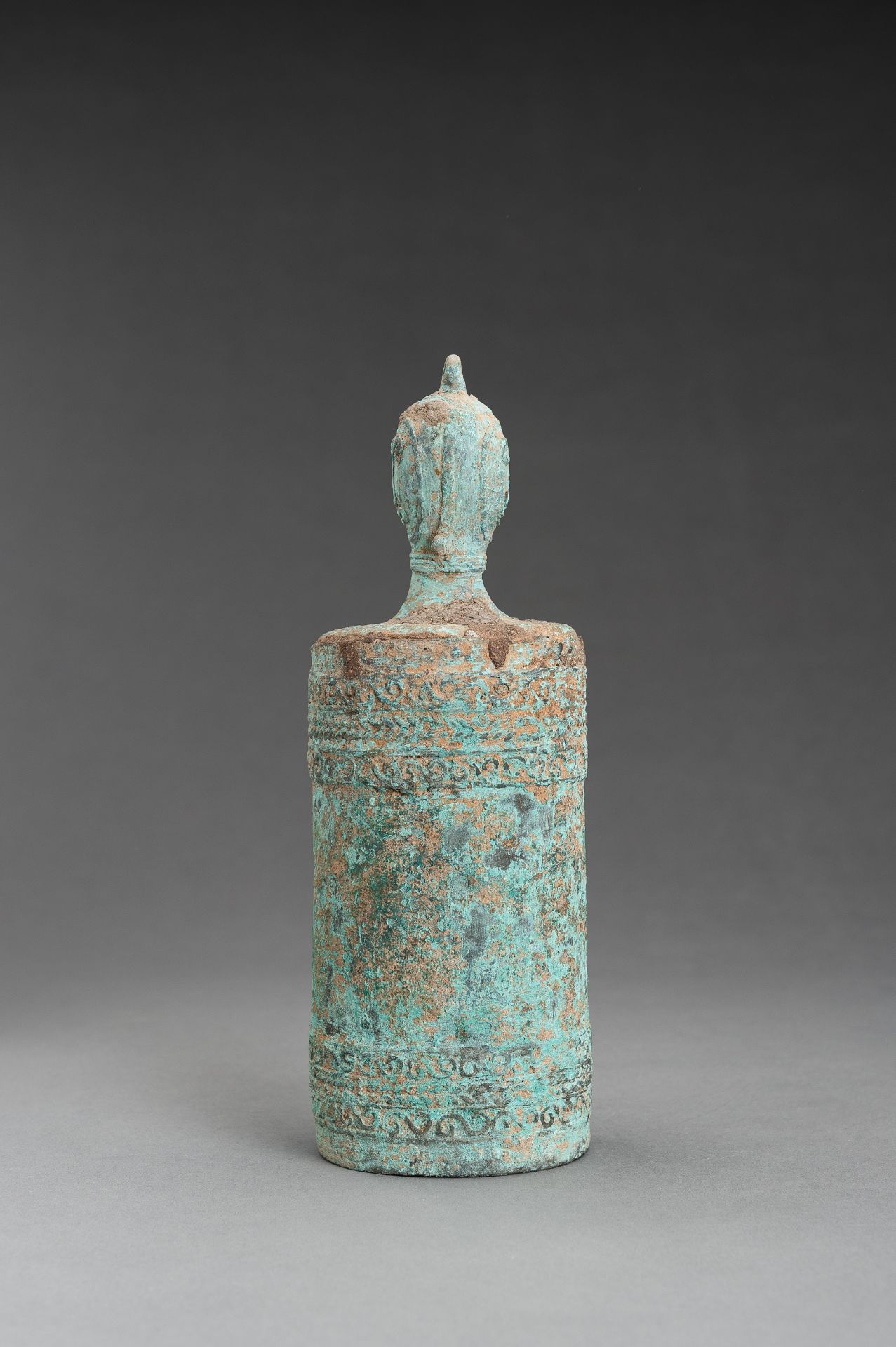 A LIDDED ANTHROPOMORPHIC BRONZE LIME CONTAINER - Image 11 of 14