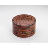 A BURMESE LACQUER BETEL BOX AND COVER, 1900s
