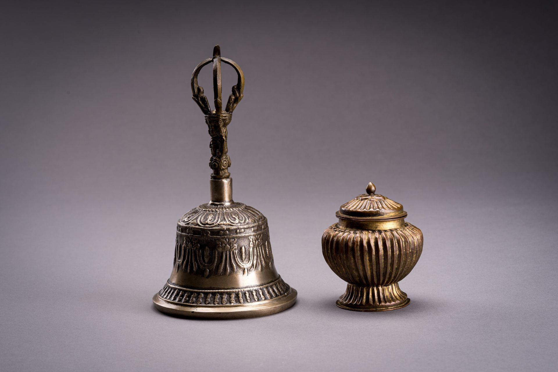 A SET OF RITUAL OBJECTS, c. 1920s - Image 12 of 12