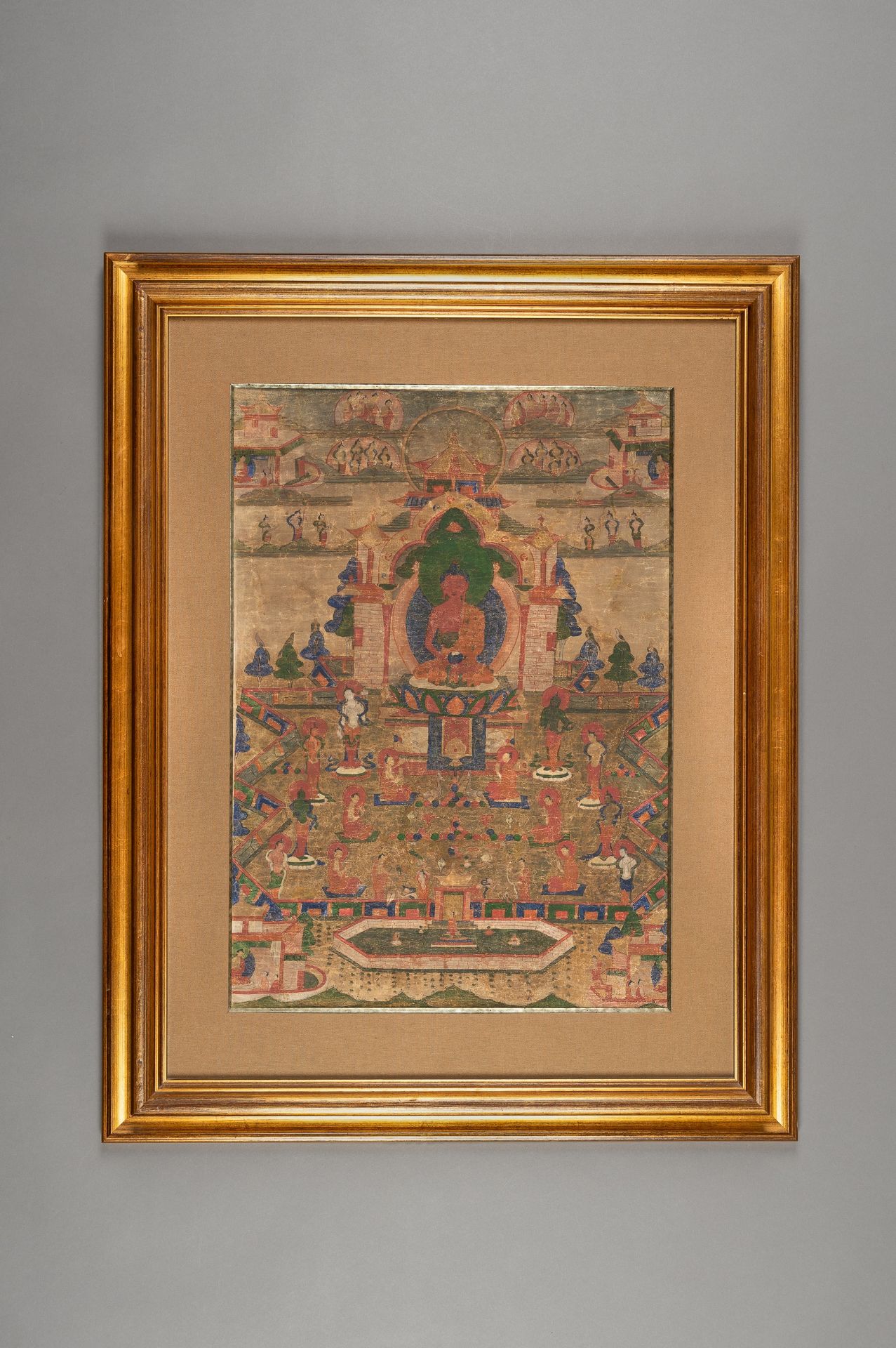 A THANGKA OF BUDDHA AMITHABA - Image 2 of 10