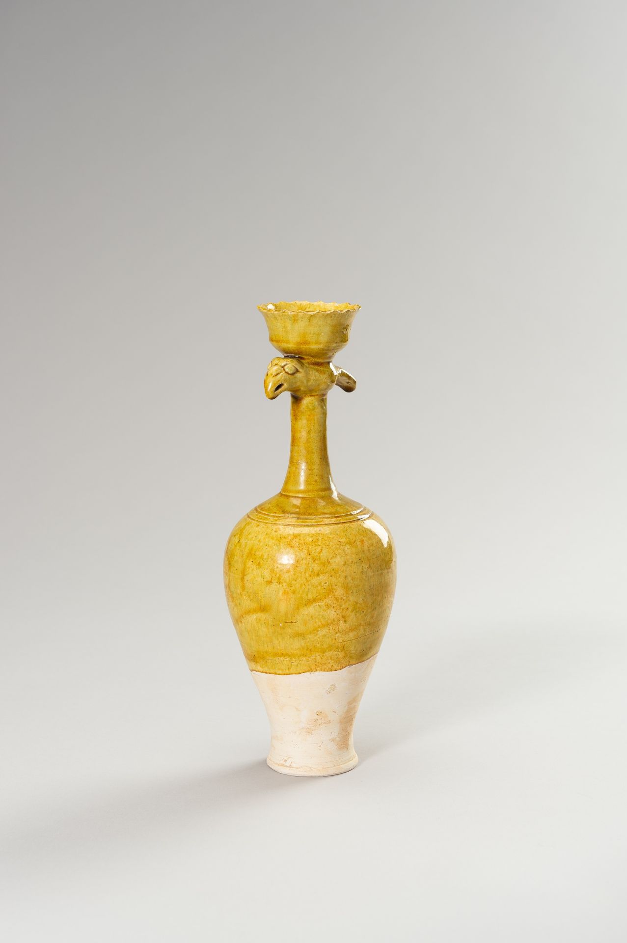 A YELLOW-GLAZED CHICKEN-HEAD KUNDIKA - Image 10 of 10