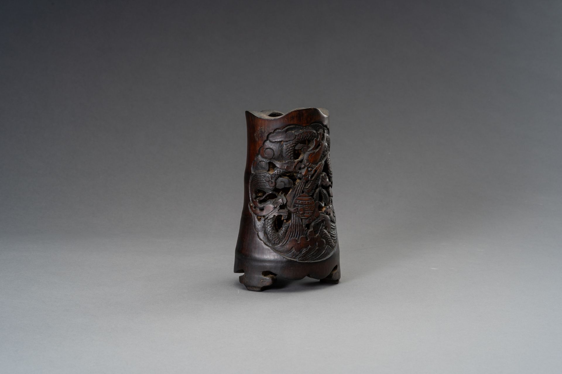 A BAMBOO BRUSHPOT, BITONG, REPUBLIC PERIOD - Image 2 of 13