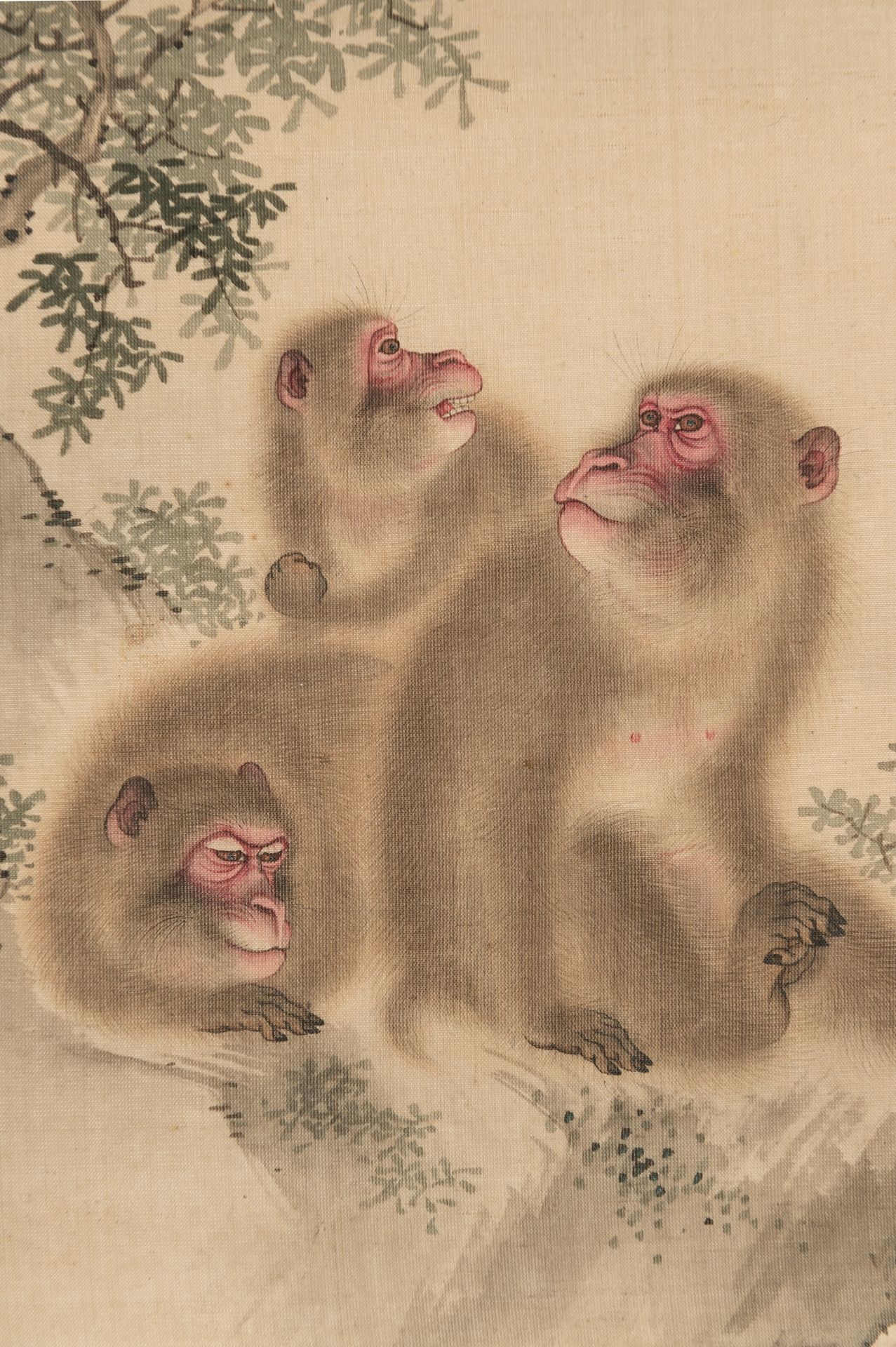 KAMATA GANSEN: A RARE SET OF FOUR FINE JAPANESE SILK PAINTINGS FROM AN ALBUM - Bild 5 aus 24