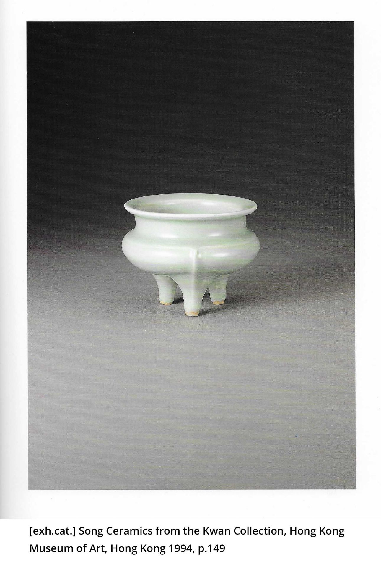A LONGQUAN TRIPOD CENSER, SOUTHERN SONG - Image 7 of 12