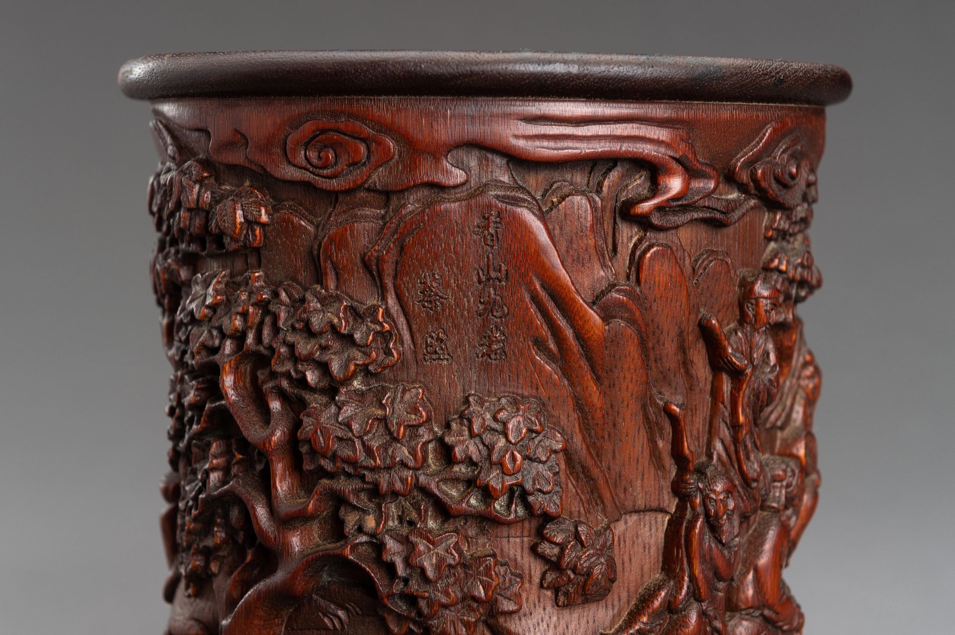 A 'SCHOLARS' BAMBOO BRUSHPOT, BITONG - Image 4 of 12