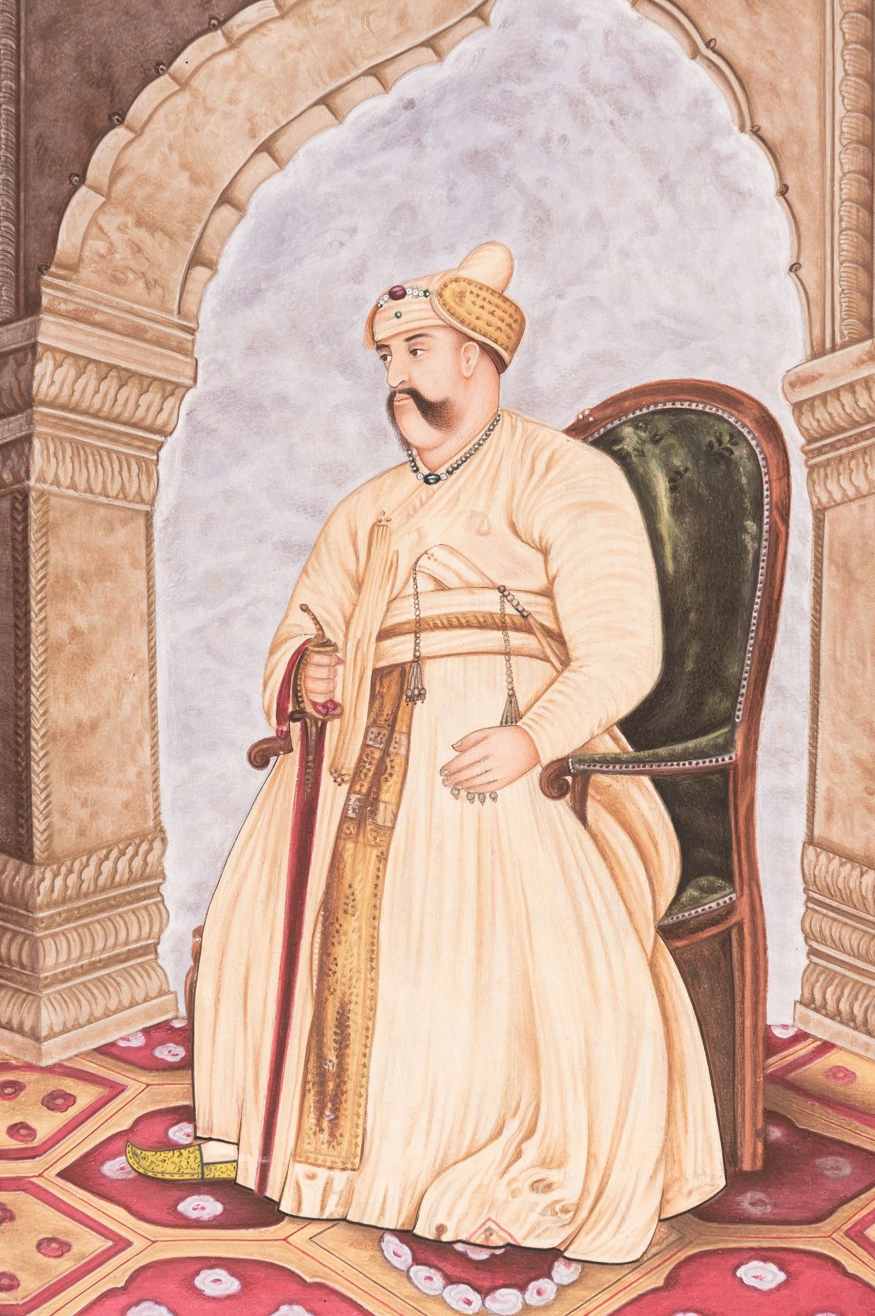 A PORTRAIT OF ASAF UD-DAULA - Image 4 of 5