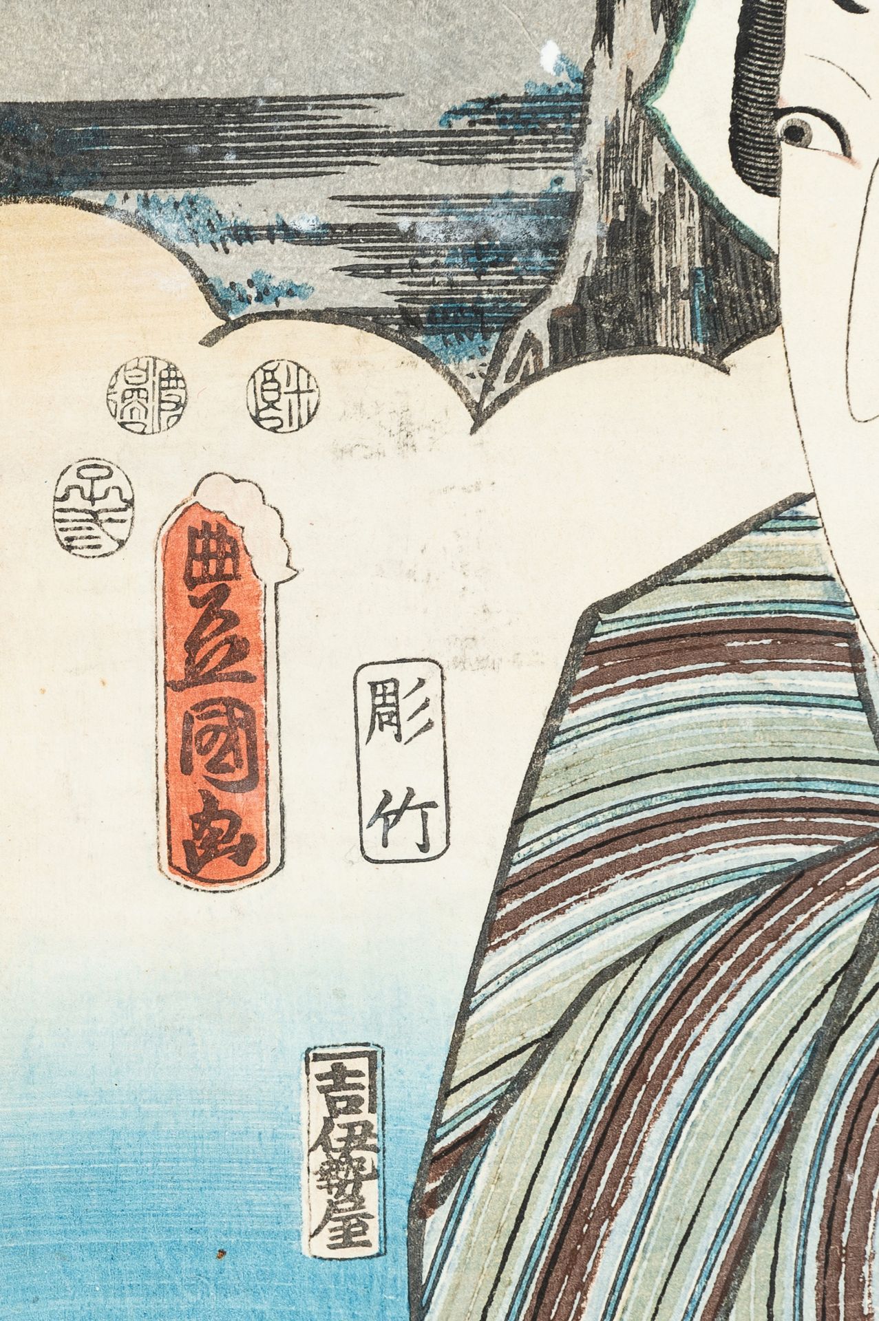 A LOT WITH SIX JAPANESE COLOR WOODBLOCK PRINTS - Image 6 of 31