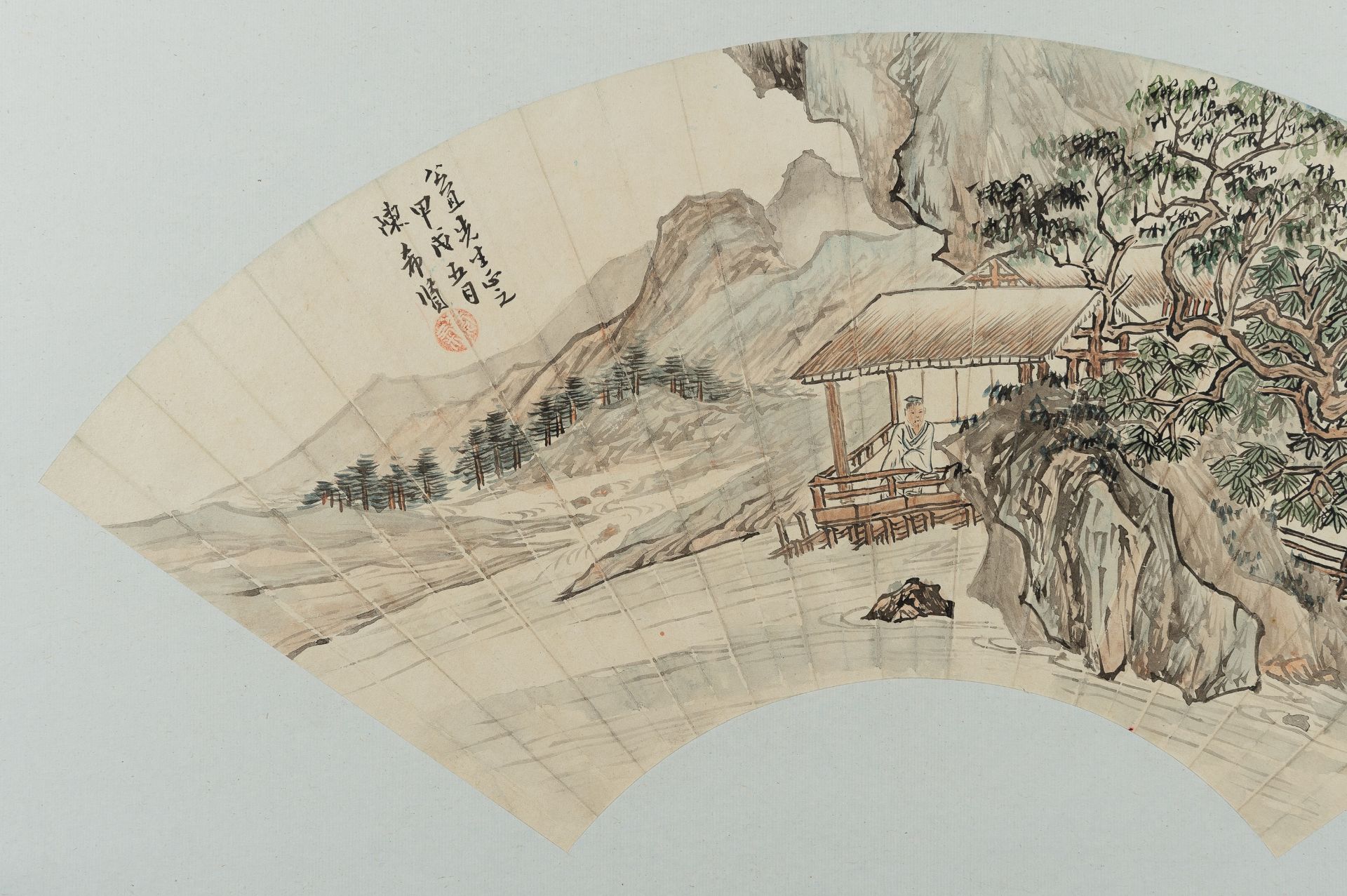 A GENTLEMAN IN THE PAVILION BY CHEN XIXIAN - Image 14 of 19