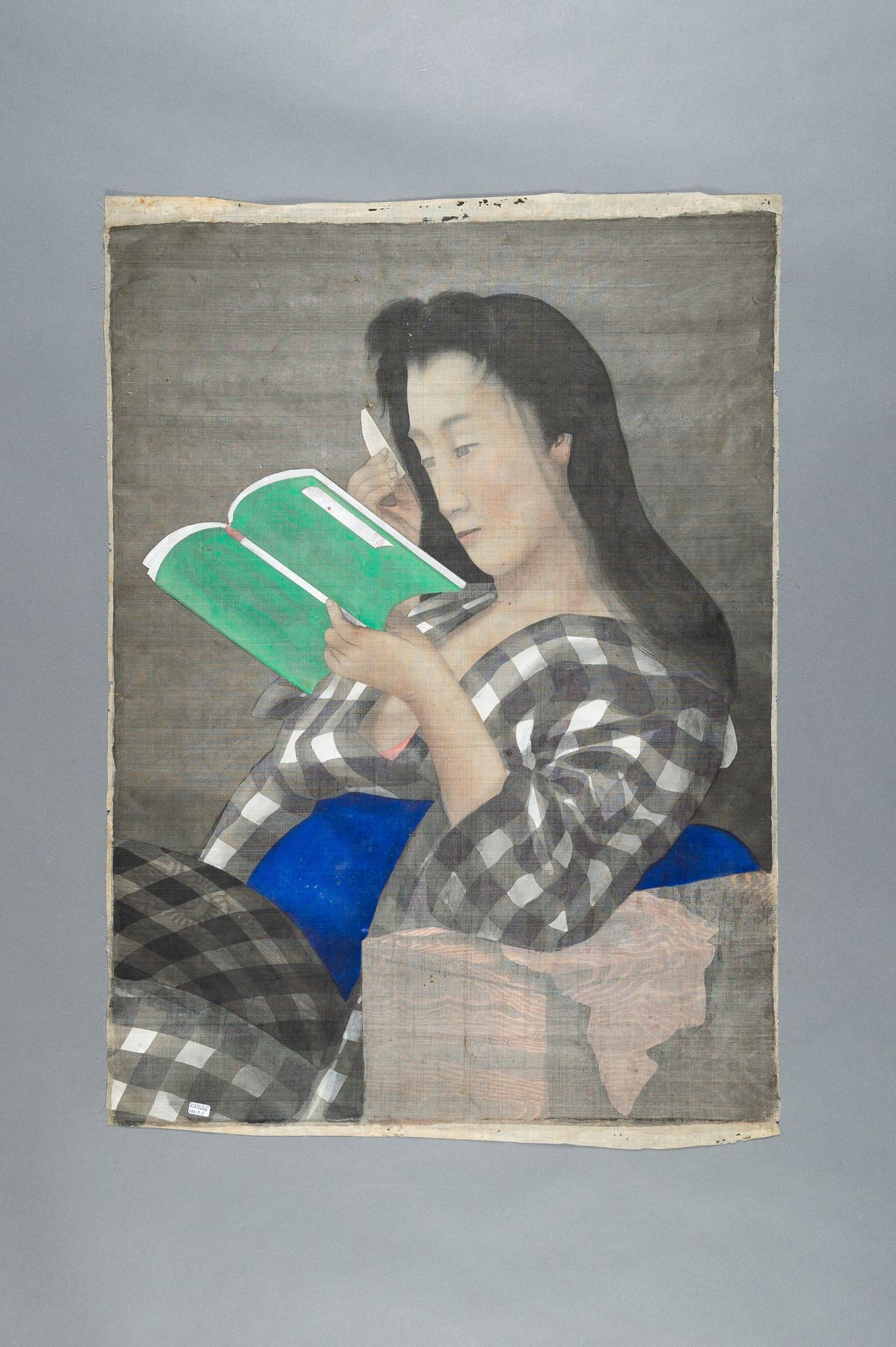A PORTRAIT OF A LADY READING A BOOK, 1920s - Image 8 of 8