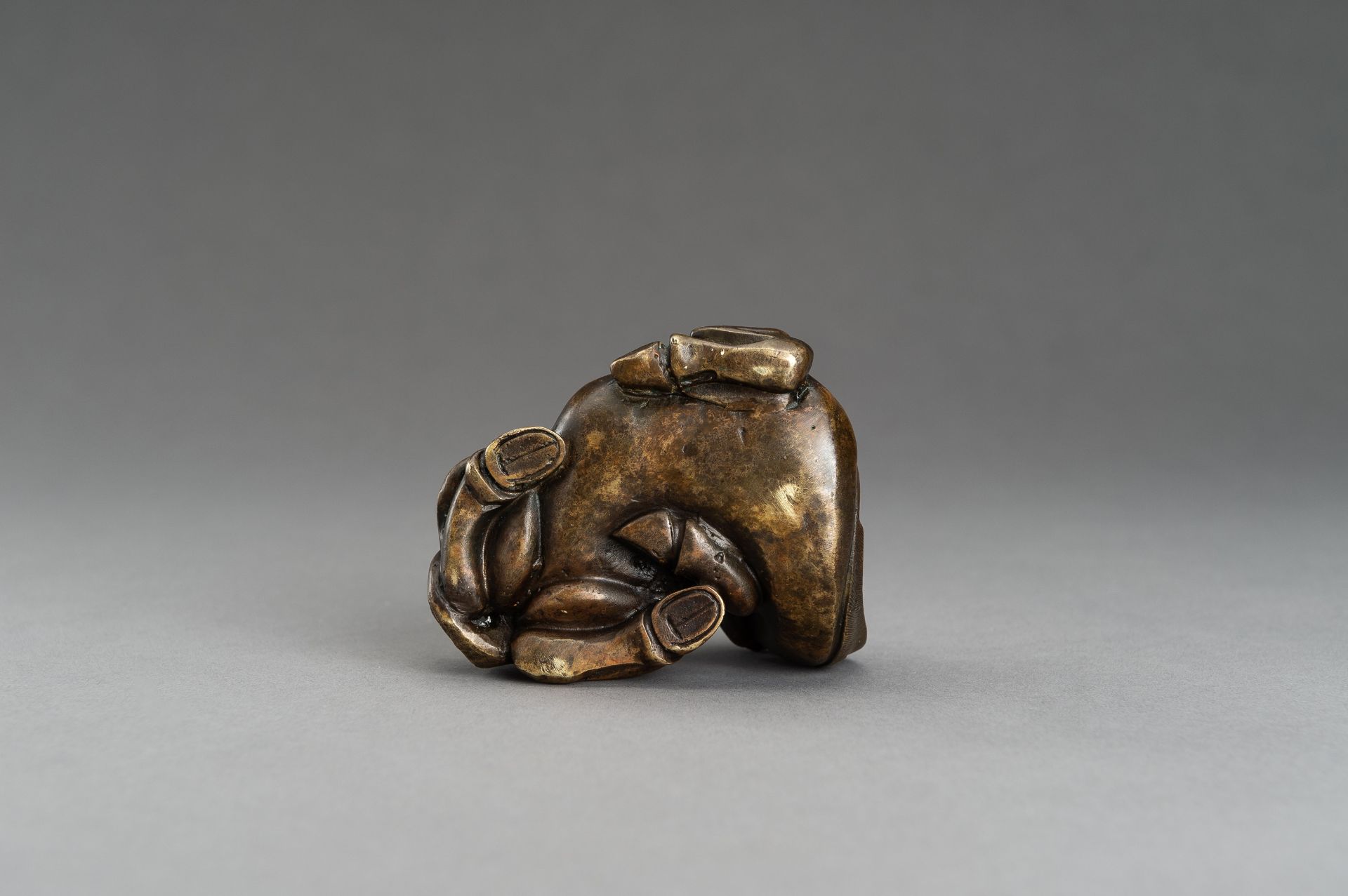 A BRONZE SCROLL WEIGHT OF A BACTRIAN CAMEL, QING - Image 12 of 12