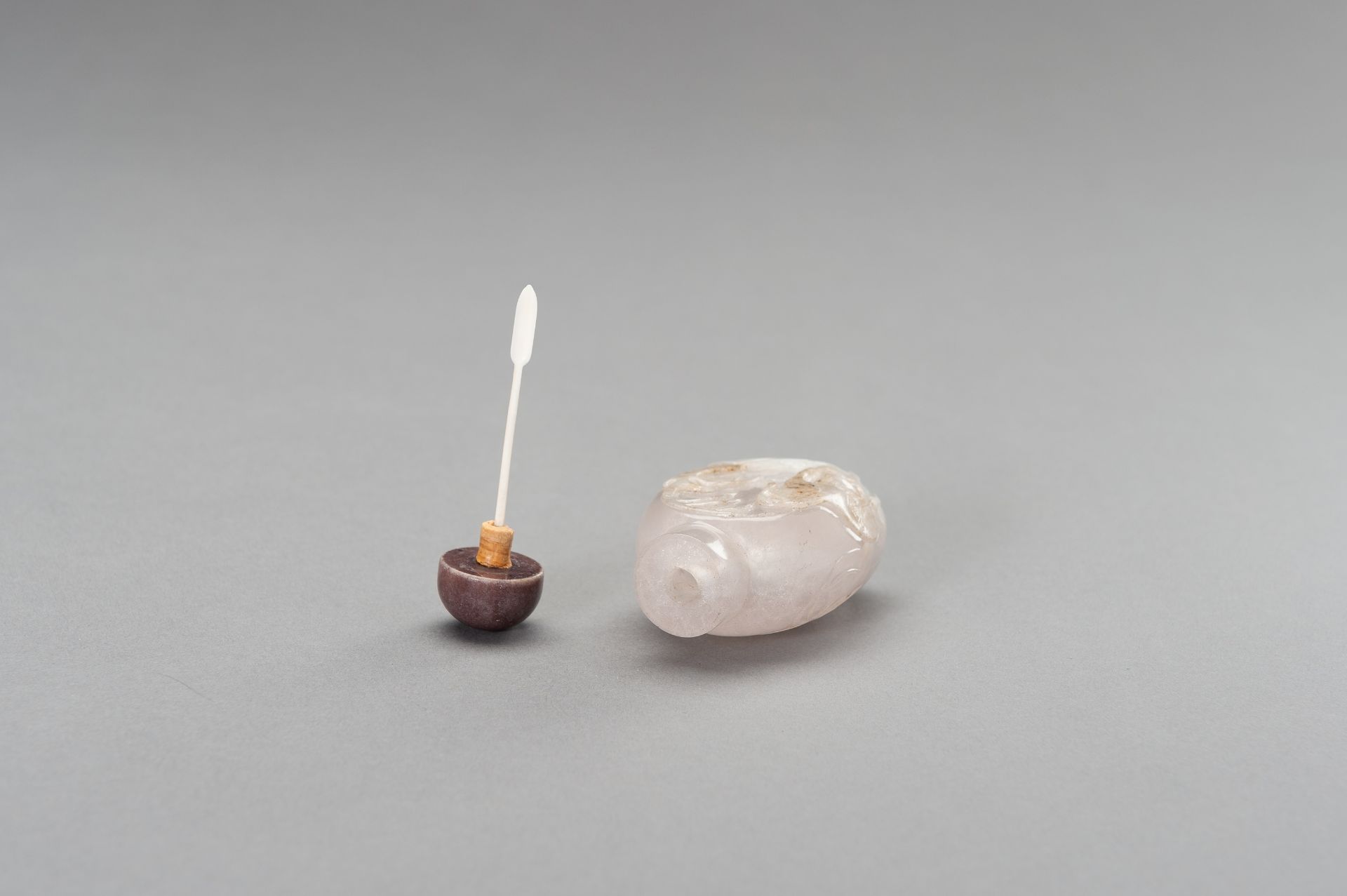A ROCK CRYSTAL SNUFF BOTTLE, QING - Image 10 of 11