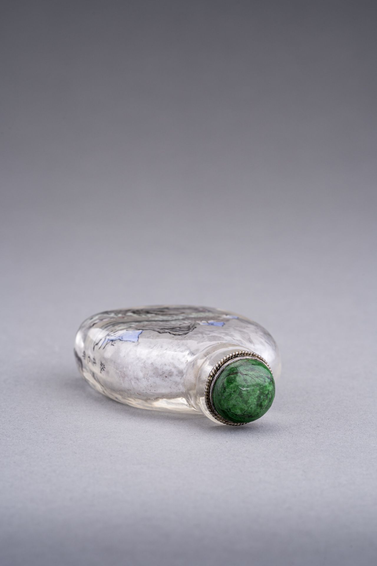 AN INSIDE-PAINTED '' GLASS SNUFF BOTTLE, AFTER YU TING, c. 1920s - Image 7 of 8