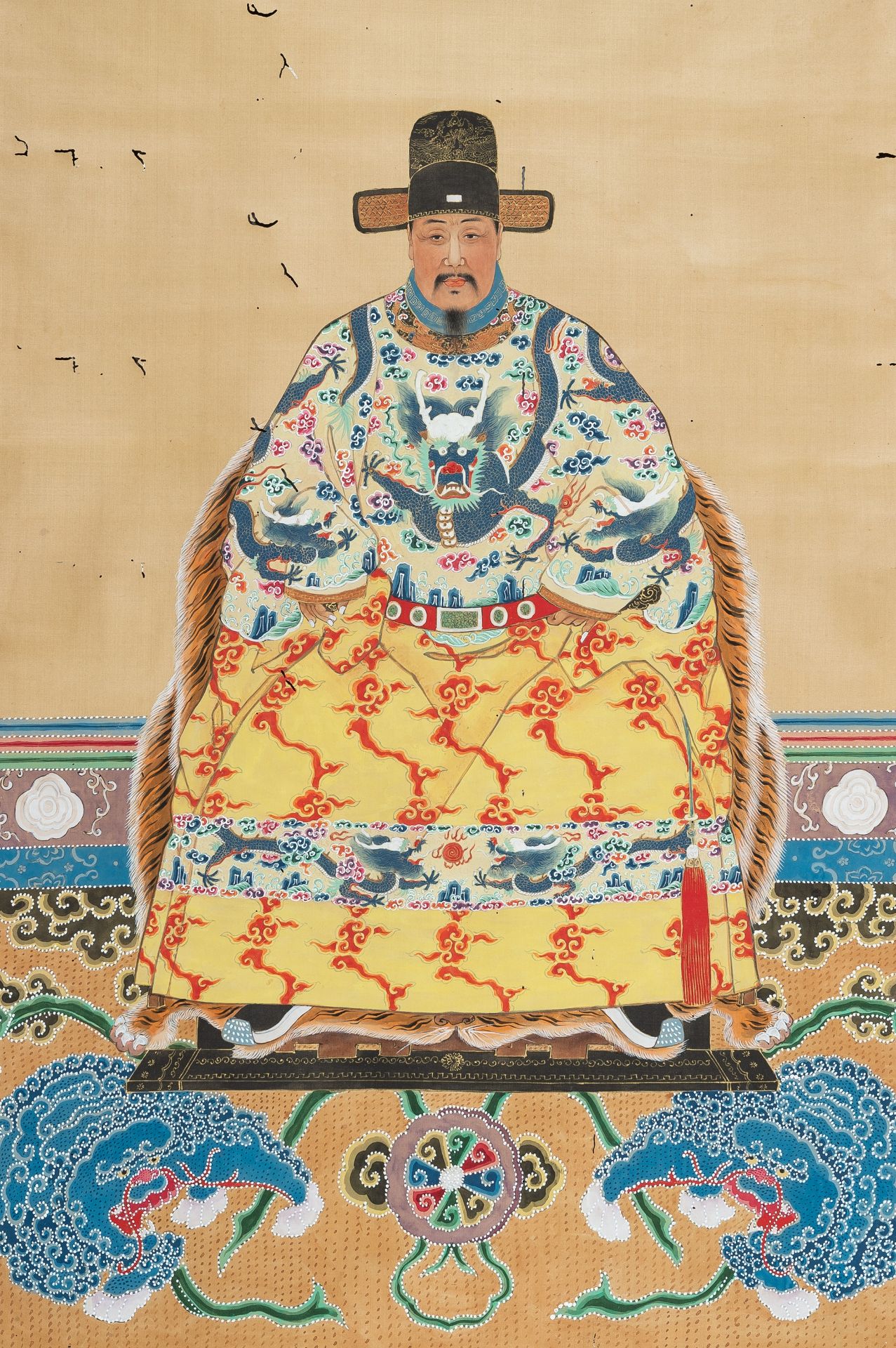 PORTRAIT OF THE EMPEROR HONGWU', QING DYNASTY - Bild 7 aus 9