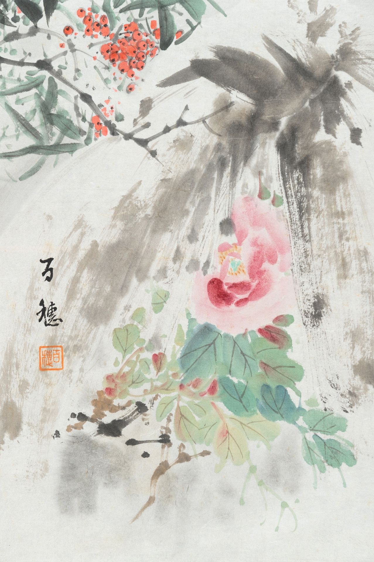 HIRAFUKU HYAKUSUI (1877-1933): TWELWE PAINTINGS OF BIRDS - Image 7 of 74