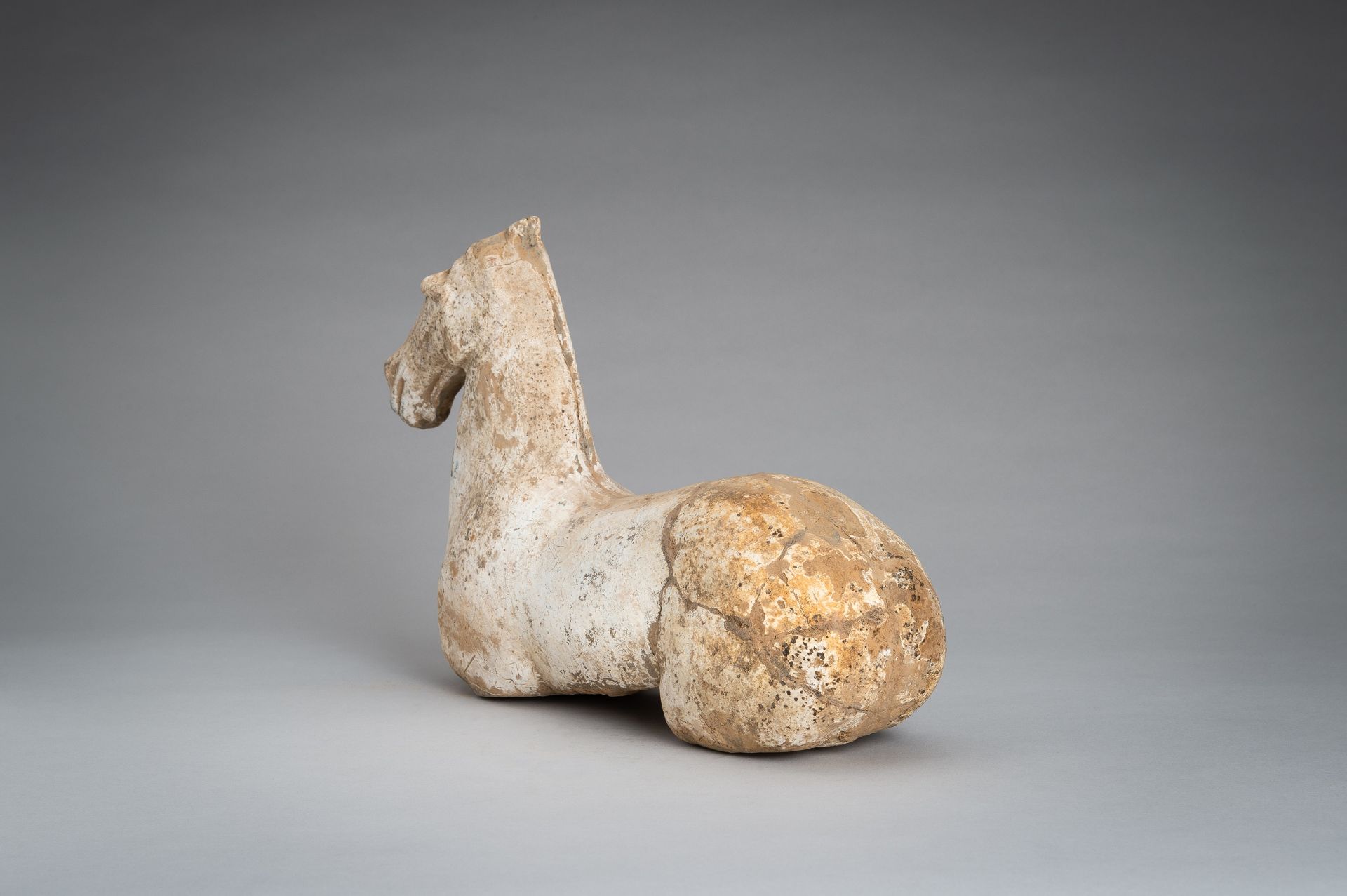 A POTTERY FIGURE OF A HORSE, HAN DYNASTY - Image 9 of 11