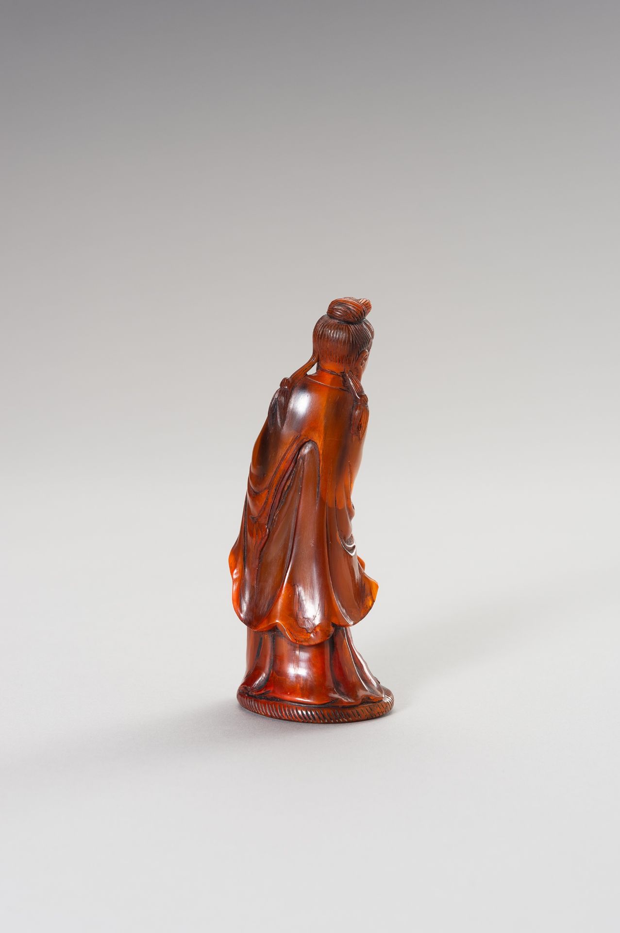 A HORN FIGURE OF GUANYIN - Image 10 of 11