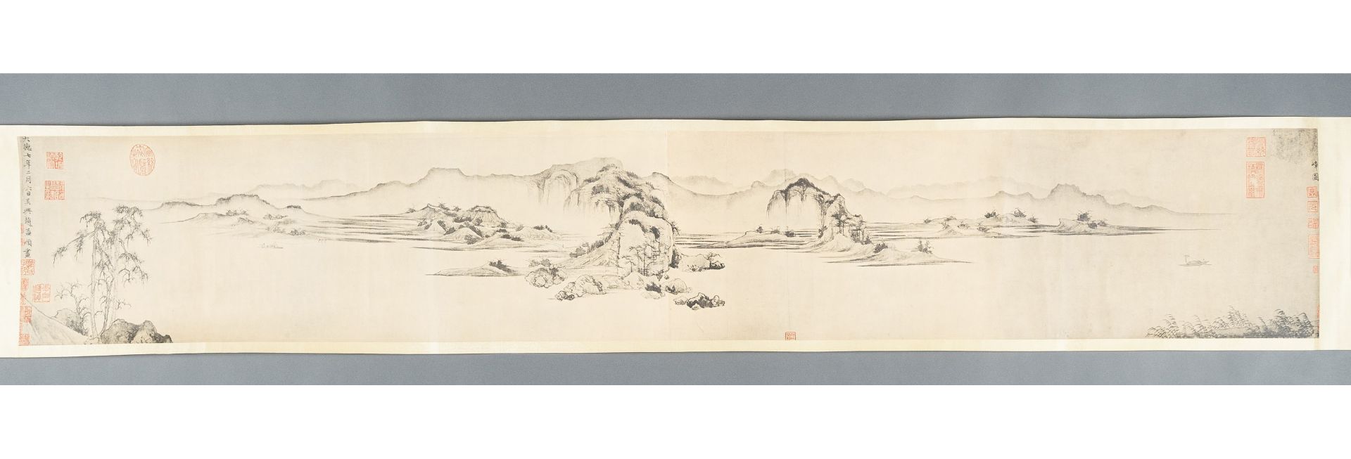 A MUSEUM COPY OF 'RIVERS AND MOUNTAINS, BY CHAO MENG-FU'