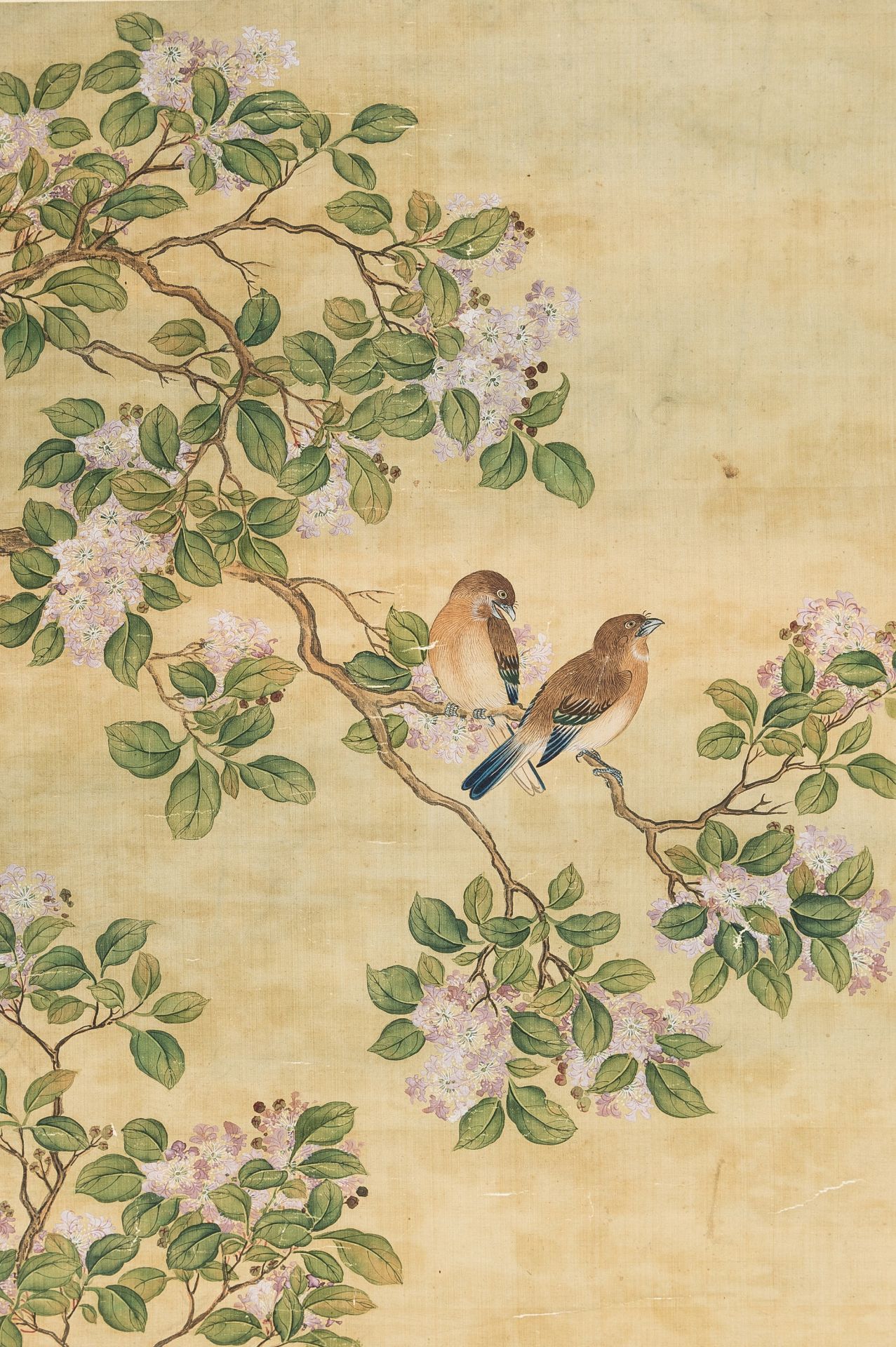 A GROUP OF THREE SCROLL PAINTINGS WITH DUCKS, BIRDS, AND RABBITS, QING - Image 10 of 30