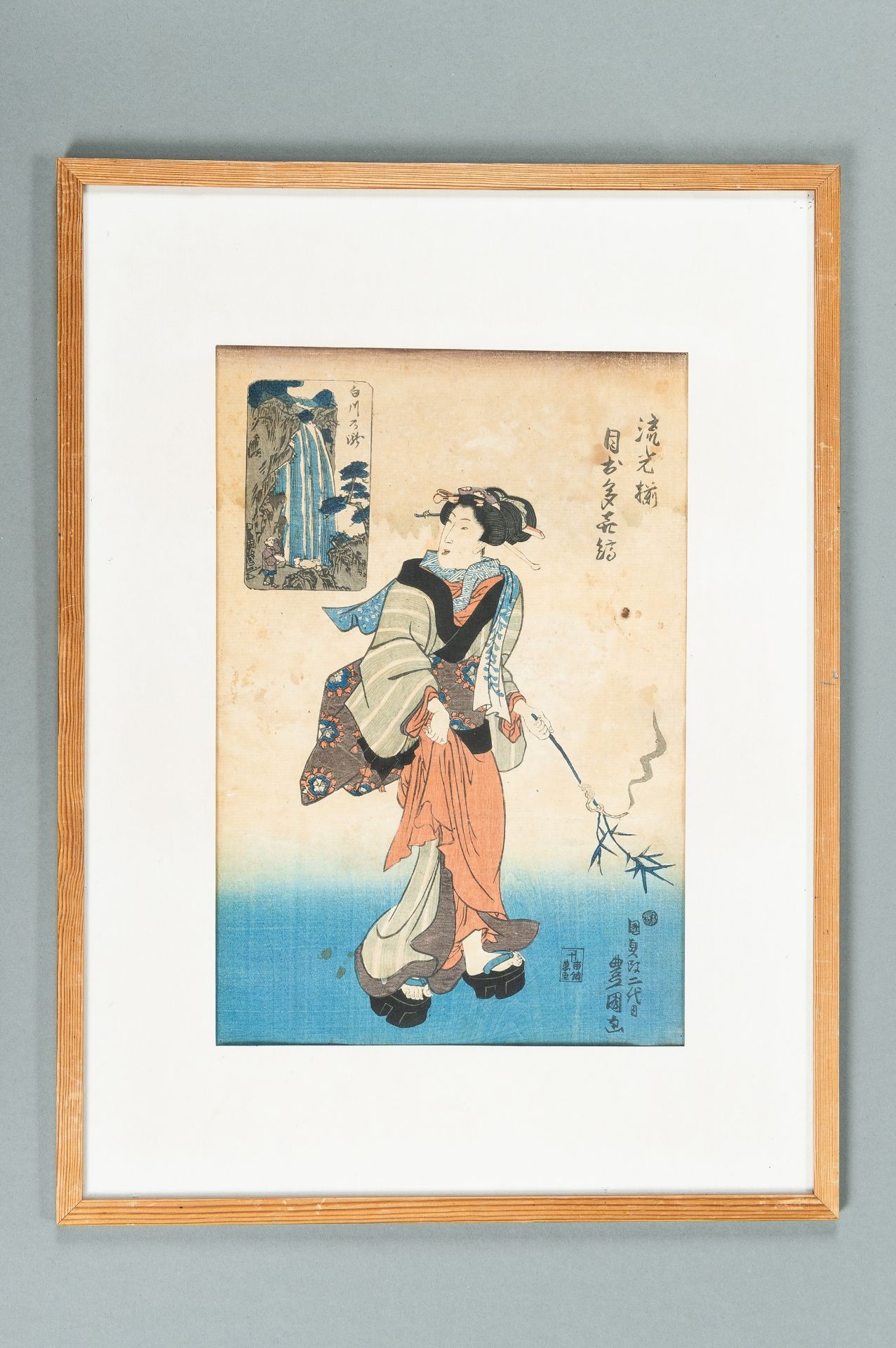A LOT WITH SIX JAPANESE COLOR WOODBLOCK PRINTS - Bild 12 aus 31