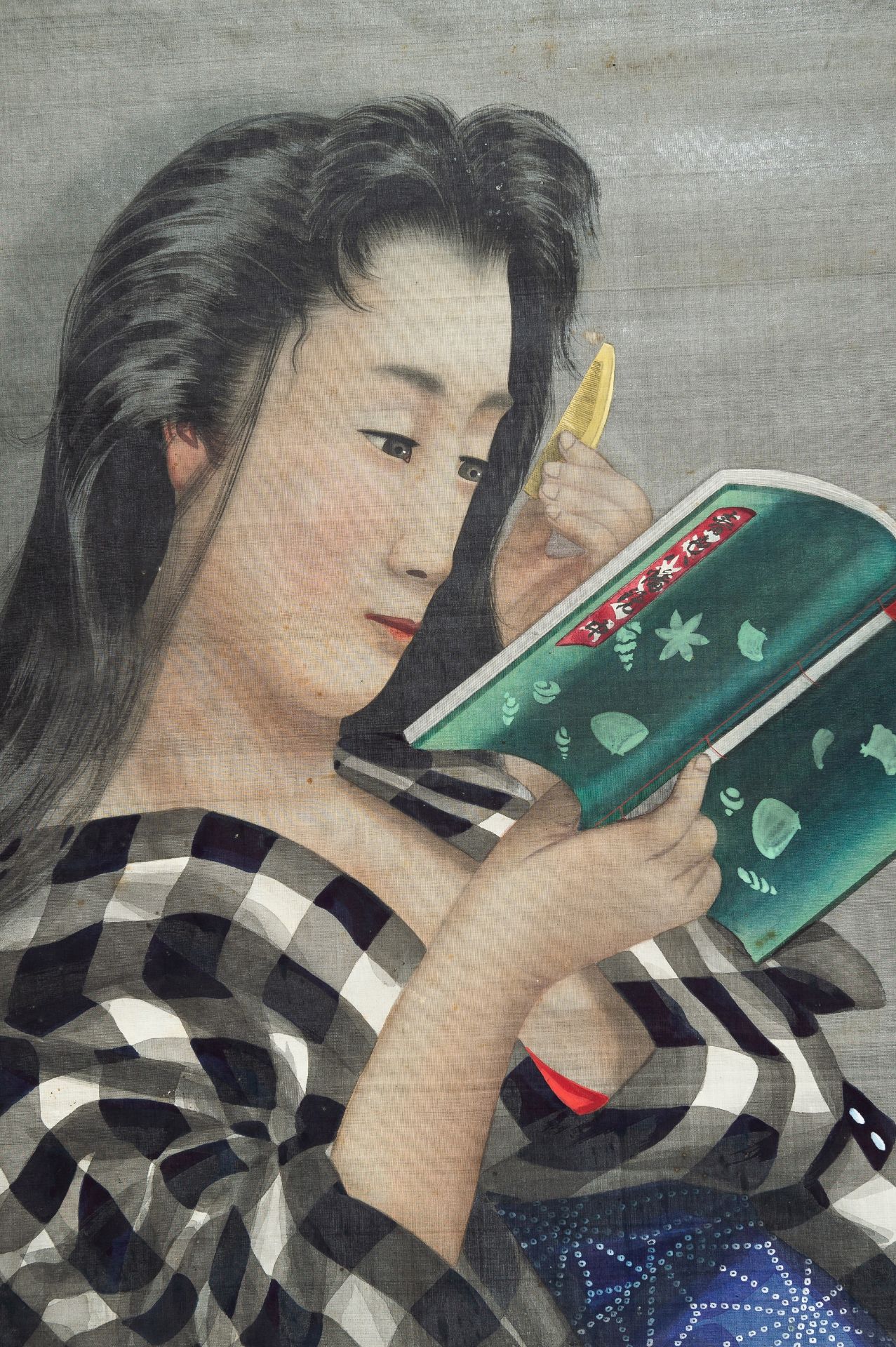 A PORTRAIT OF A LADY READING A BOOK, 1920s - Image 3 of 8