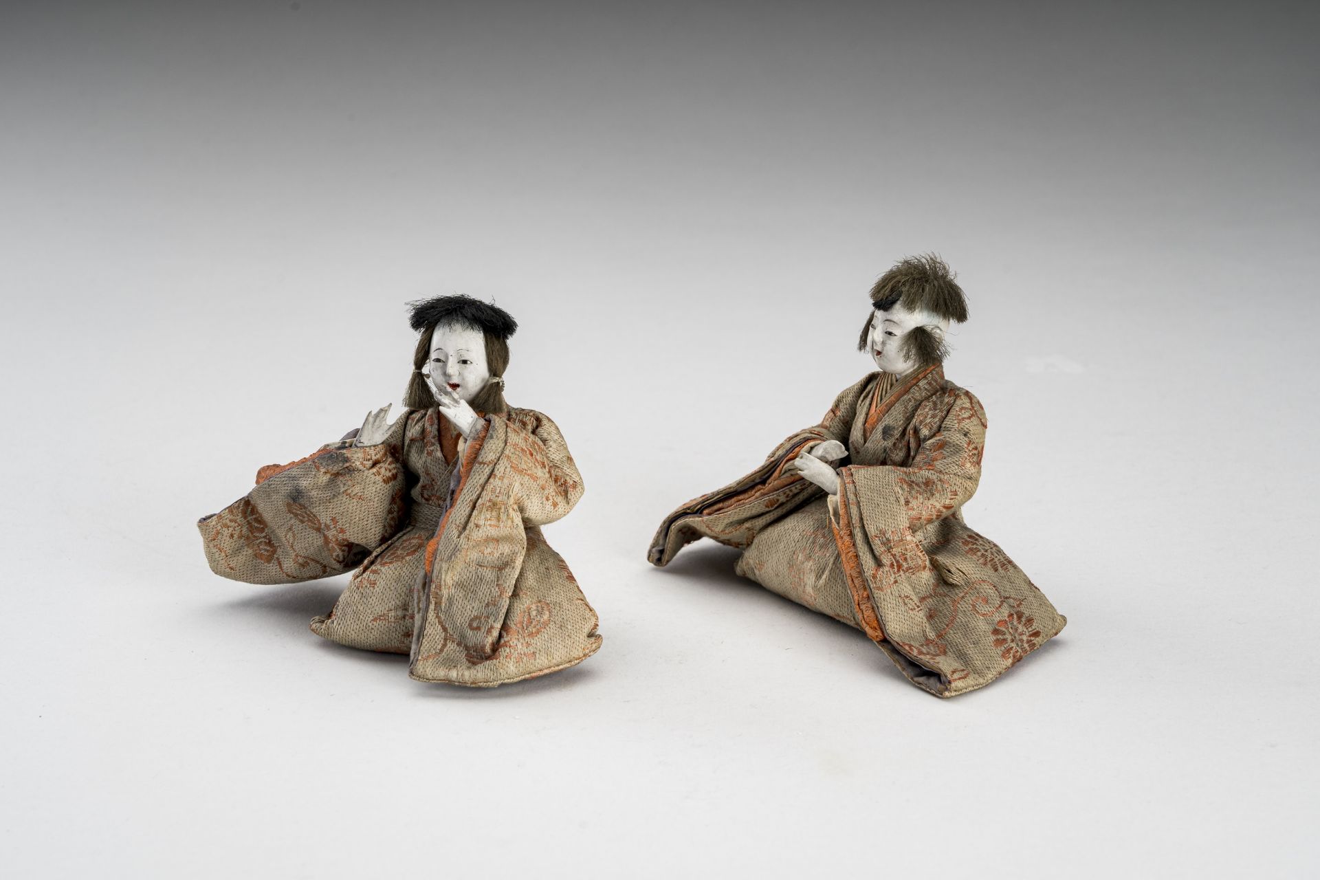 TWO JAPANESE NINGYO DOLLS, MEIJI - Bild 3 aus 8