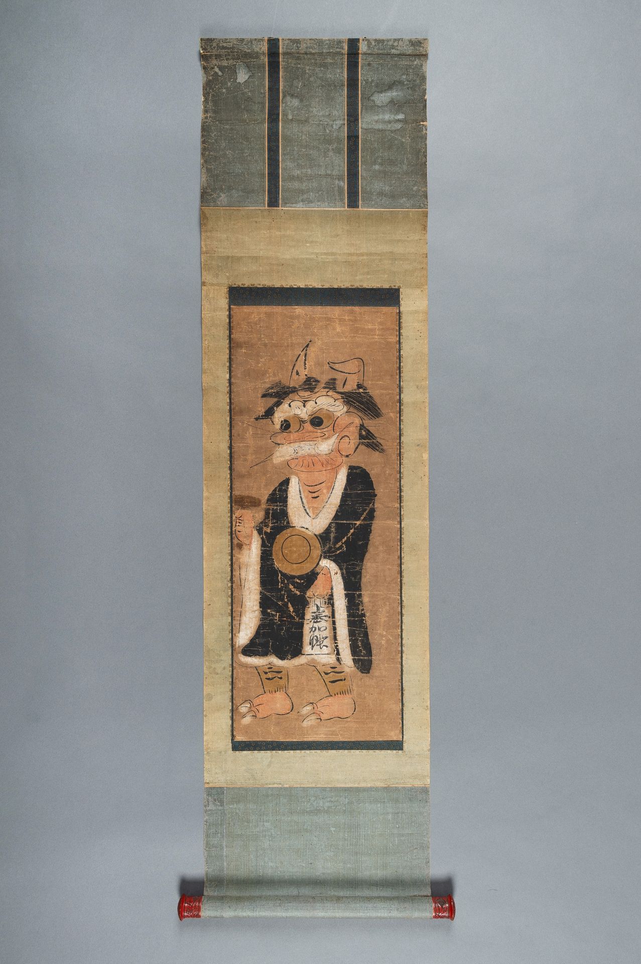 AN OTSU-E PAINTING OF ONI NO NENBUTSU - Bild 2 aus 9